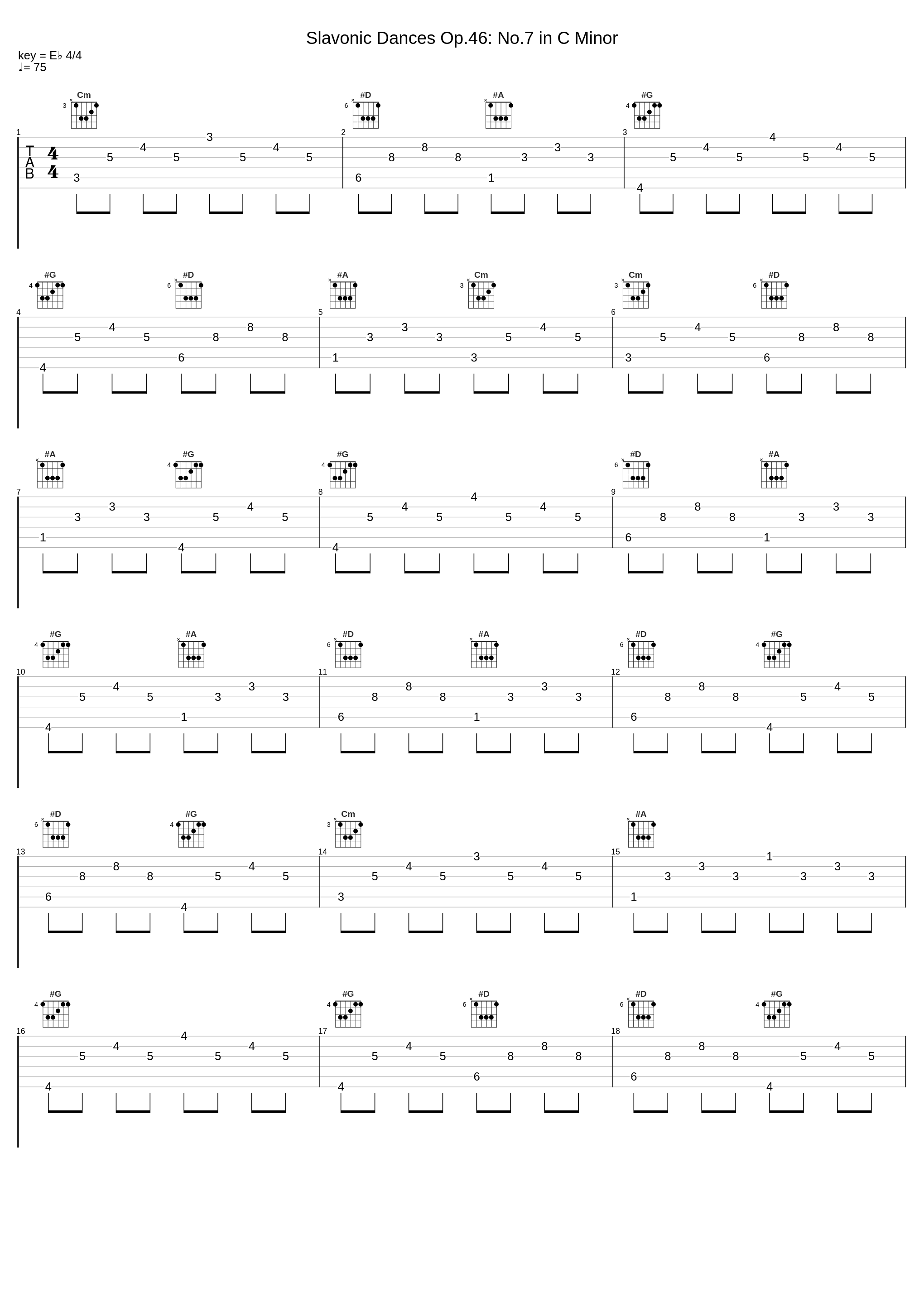 Slavonic Dances Op.46: No.7 in C Minor_Al Goranski,Antonín Dvořák_1