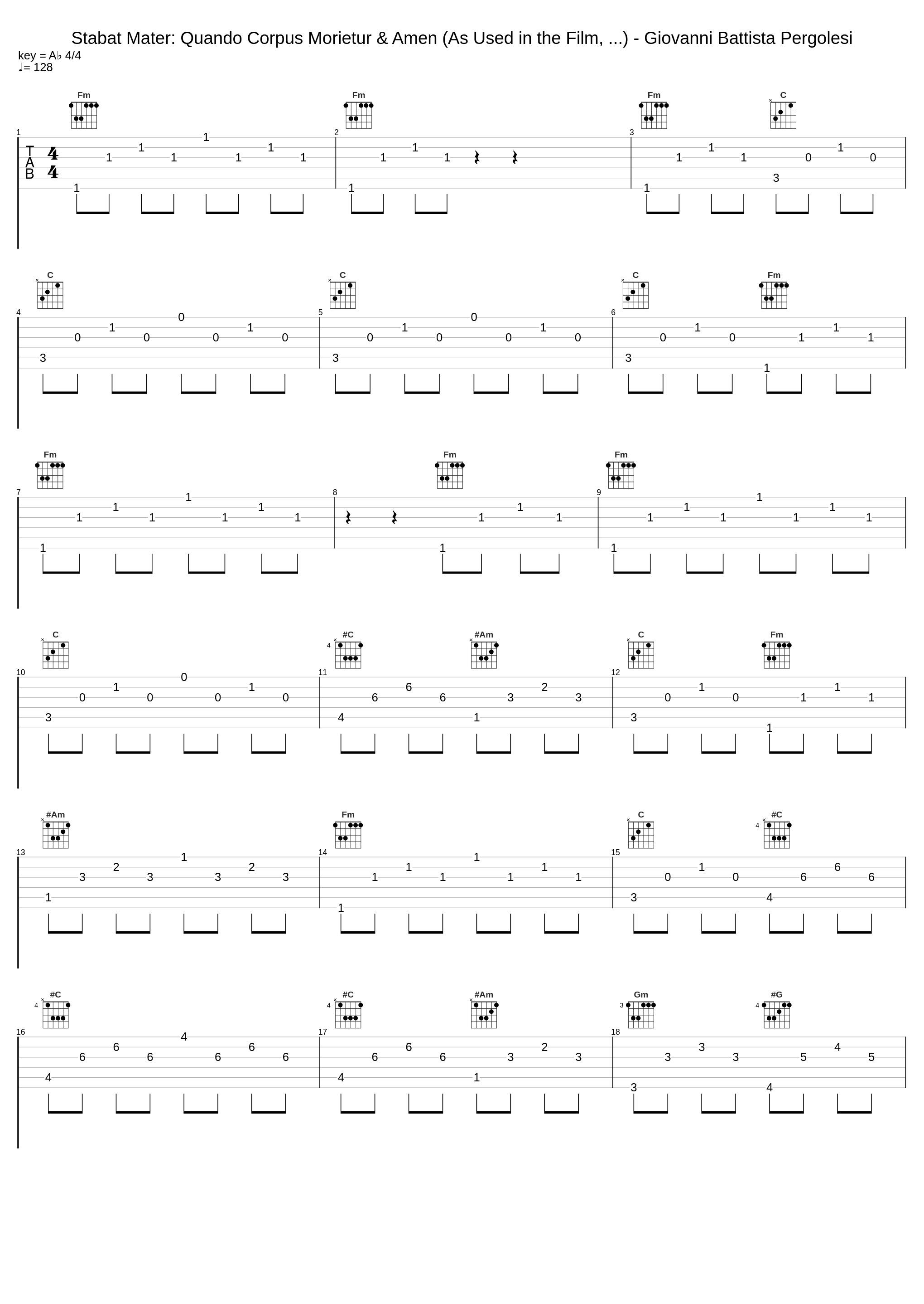 Stabat Mater: Quando Corpus Morietur & Amen (As Used in the Film, ...) - Giovanni Battista Pergolesi_Giovanni Battista Pergolesi_1