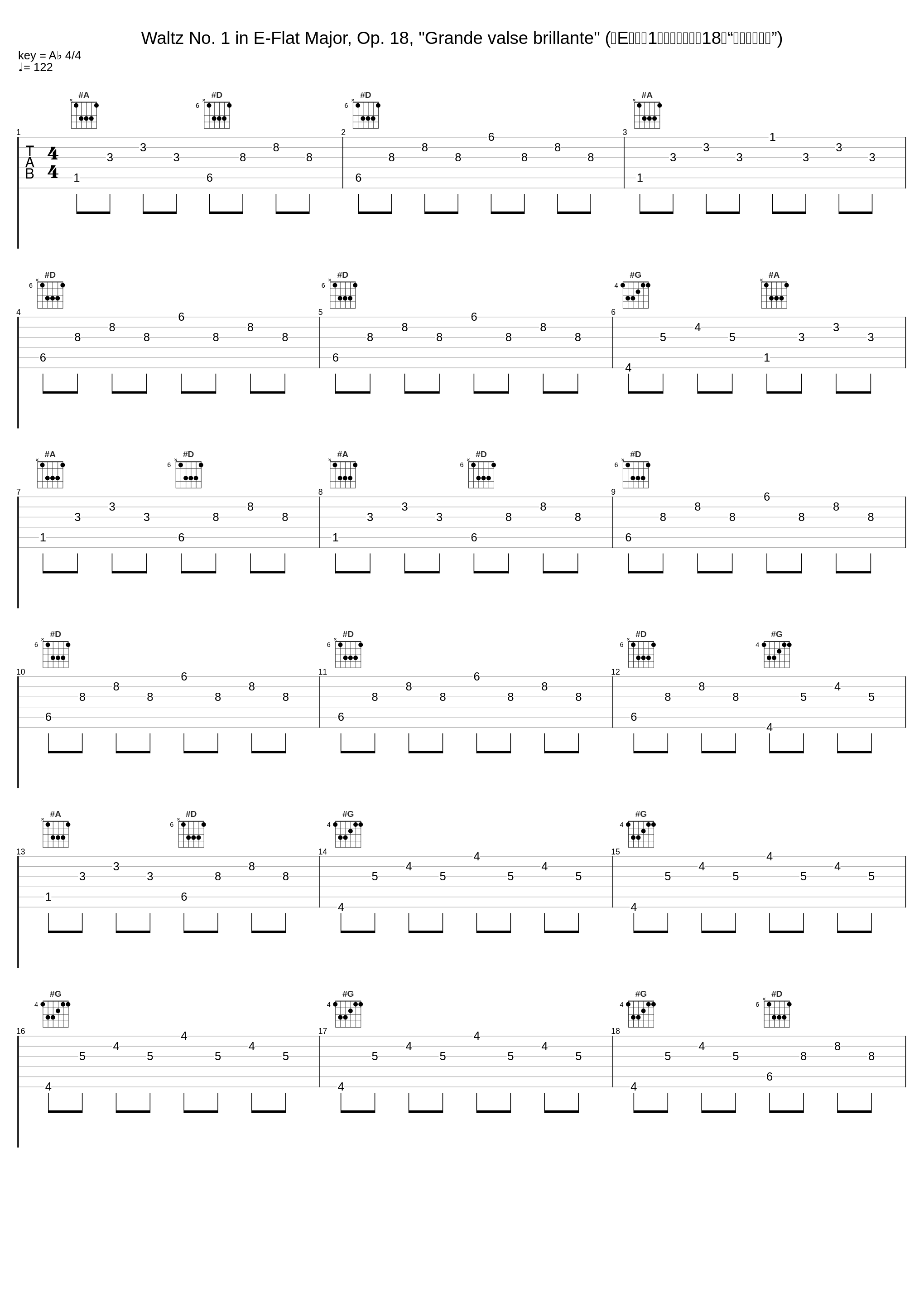 Waltz No. 1 in E-Flat Major, Op. 18, "Grande valse brillante" (降E大调第1号圆舞曲，作品18，“辉煌大圆舞曲”)_Halina Czerny-Stefanska_1