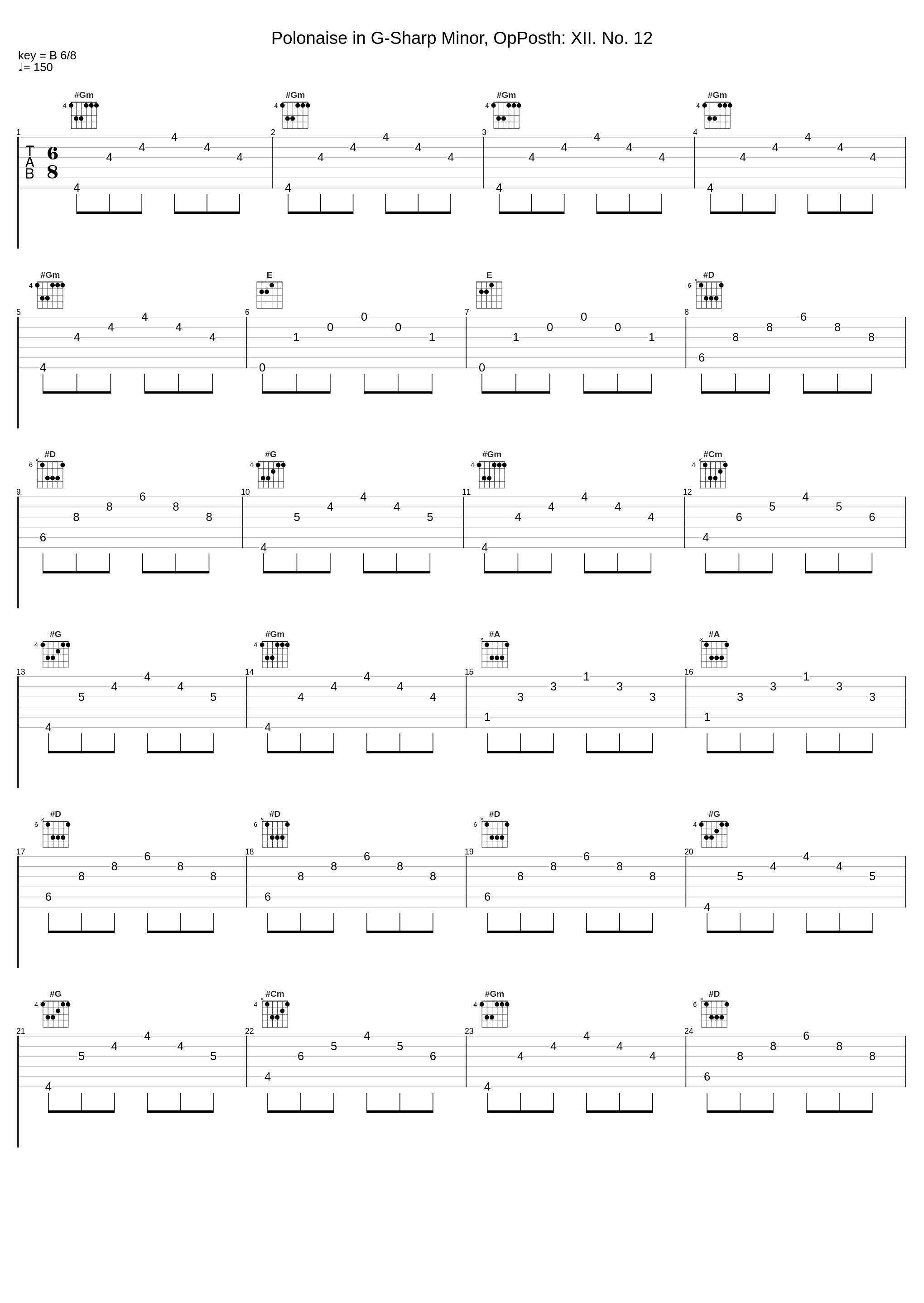 Polonaise in G-Sharp Minor, OpPosth: XII. No. 12_Halina Czerny-Stefanska_1