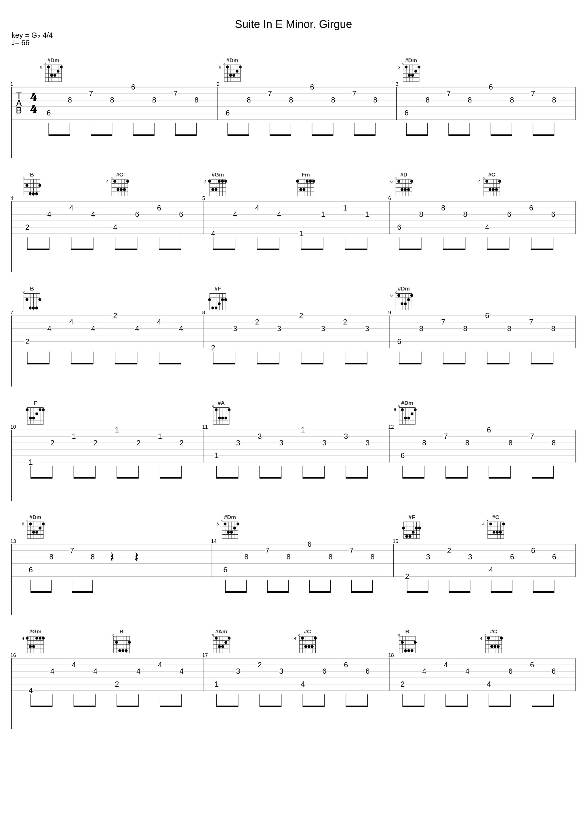 Suite In E Minor. Girgue_Marin Marais_1