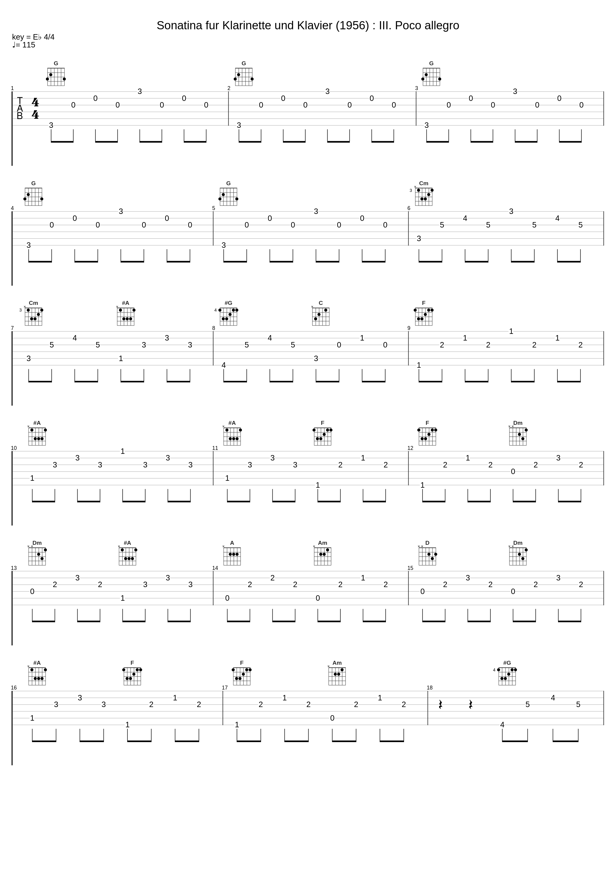 Sonatina fur Klarinette und Klavier (1956) : III. Poco allegro_Various Artist,Zoltán Kovács,Gabriele Kaufmann,Bohuslav Martinu_1