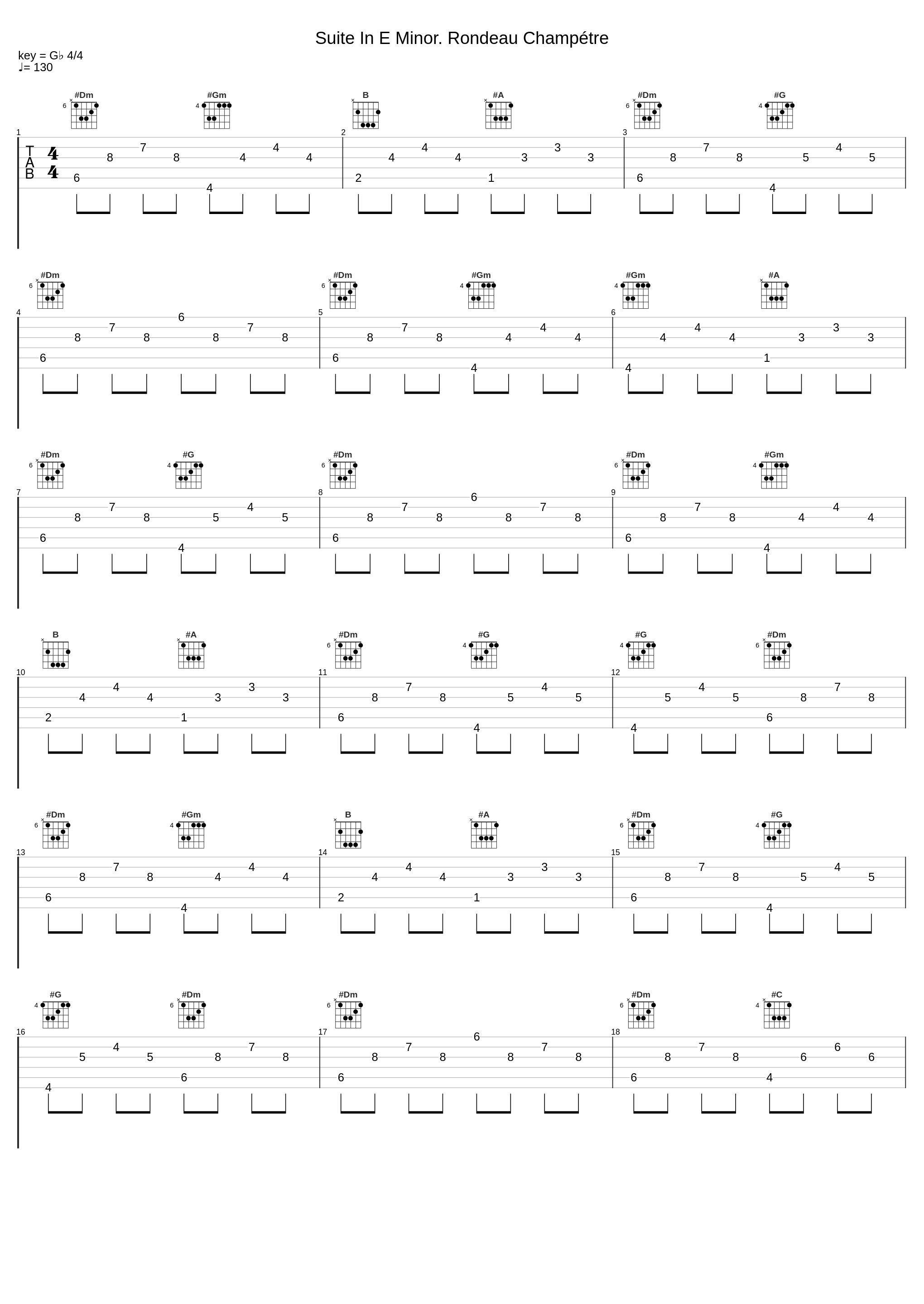 Suite In E Minor. Rondeau Champétre_Marin Marais_1