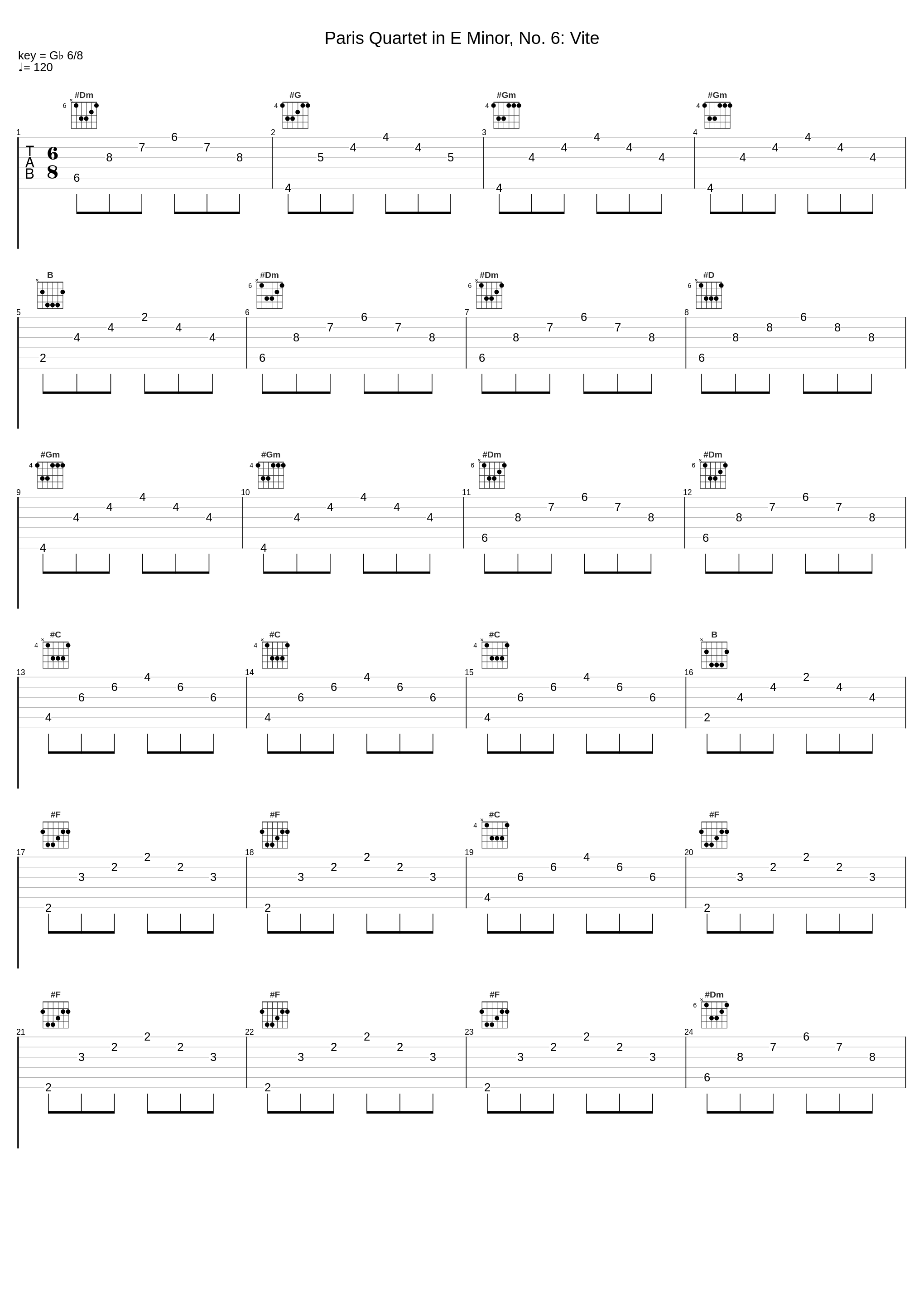 Paris Quartet in E Minor, No. 6: Vite_Florilegium,Telemann,Georg Philipp Telemann_1