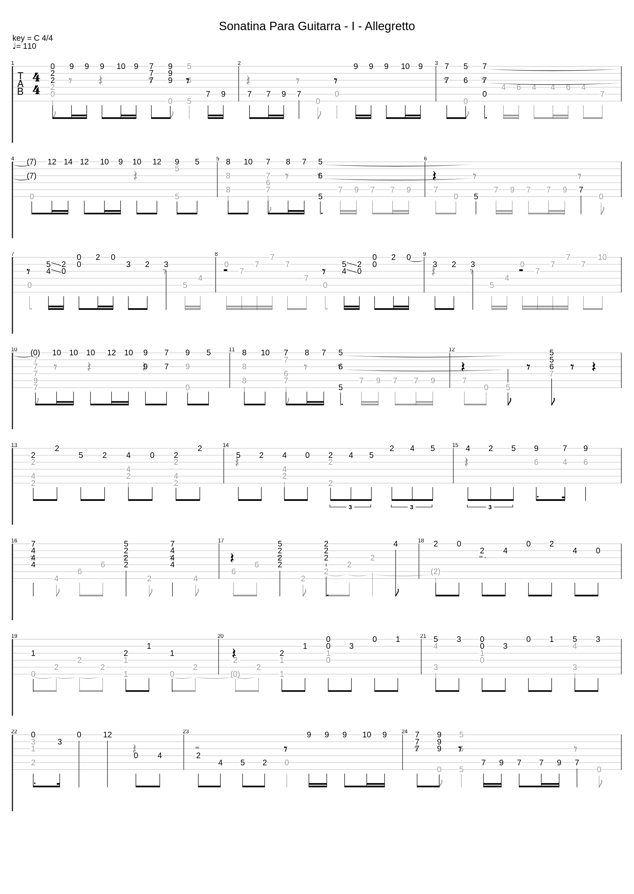 Sonatina Para Guitarra I Allegretto_Federico Moreno Torroba_1