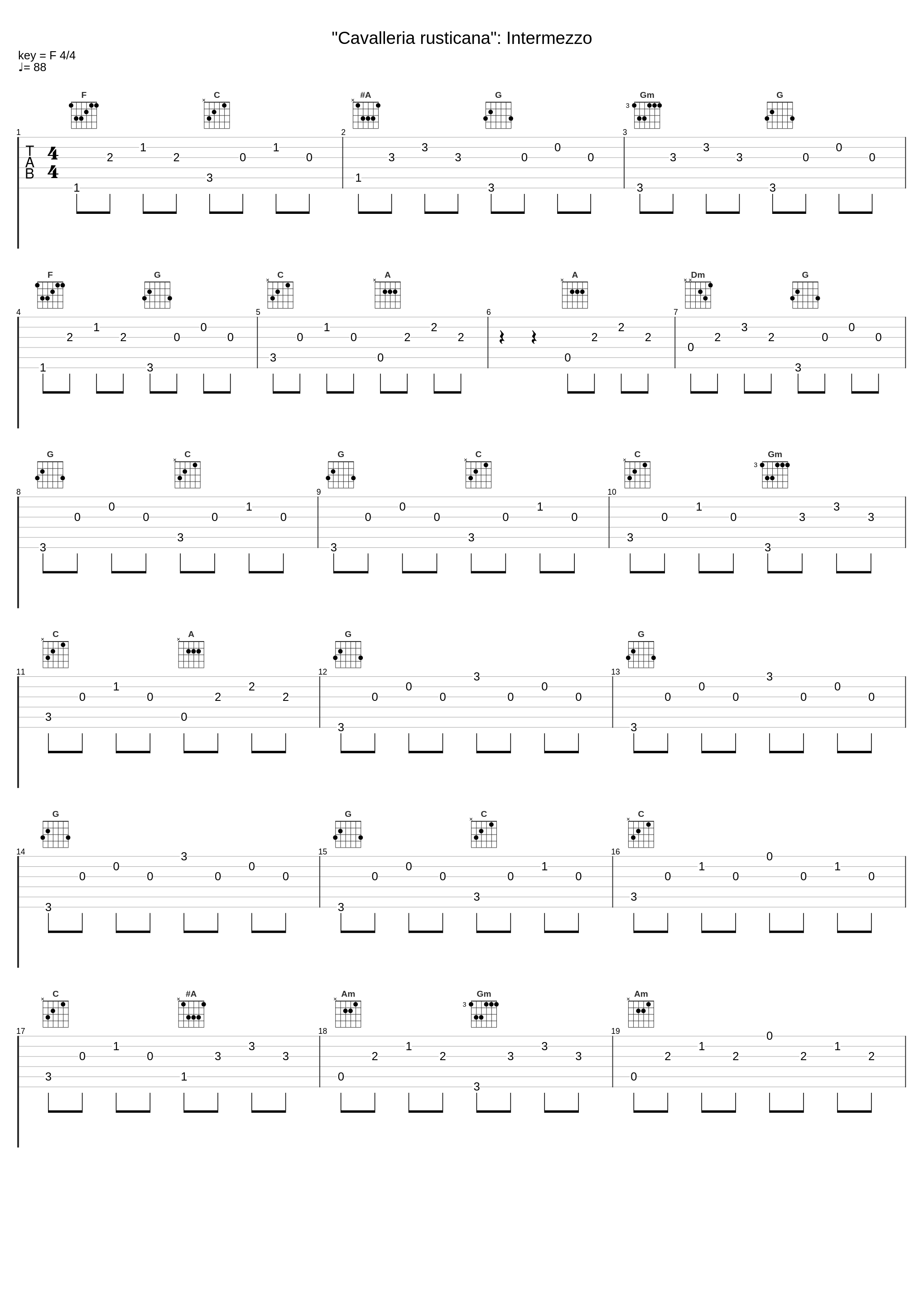 "Cavalleria rusticana": Intermezzo_Philipp von Steinaecker,Pietro Mascagni_1