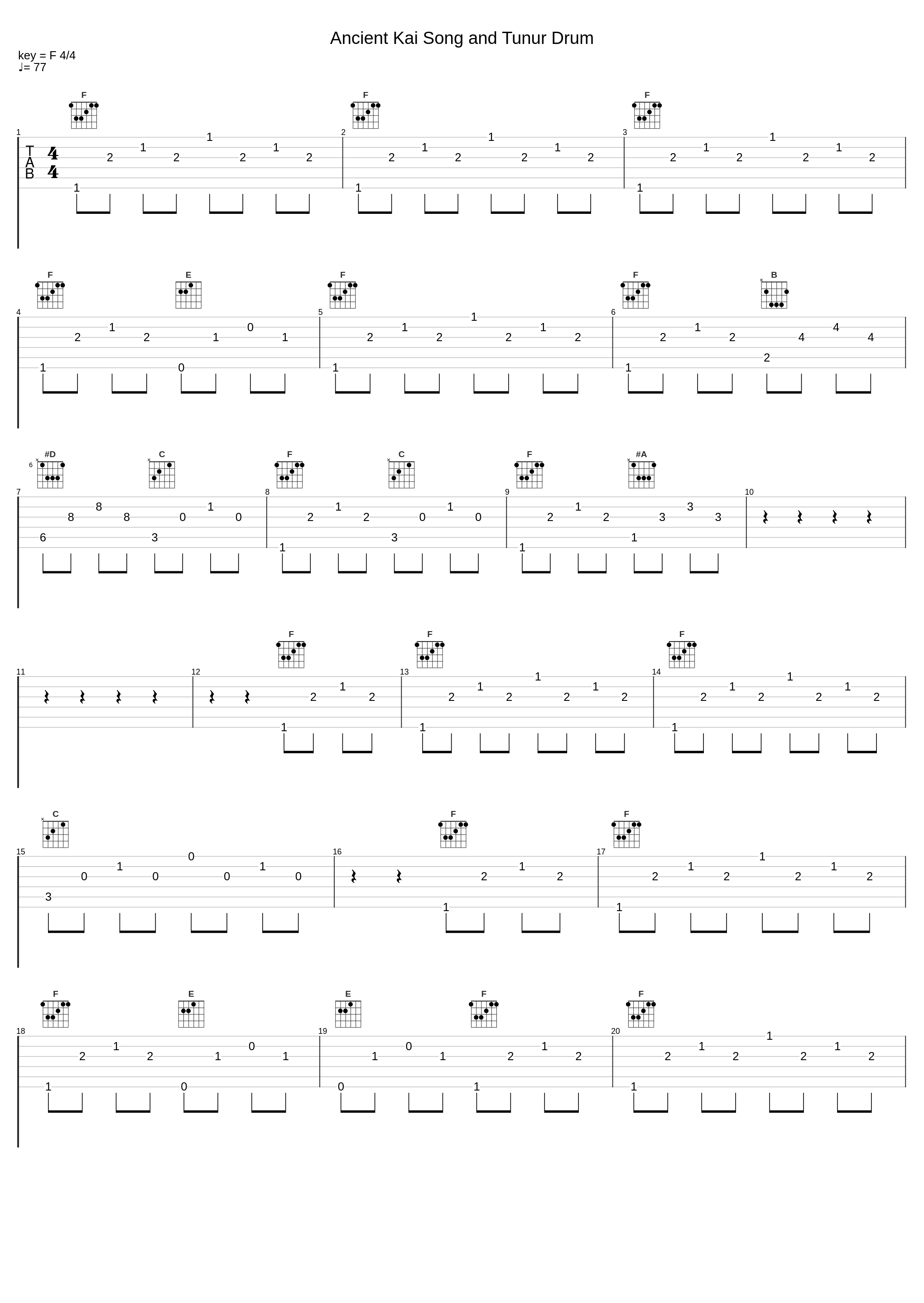Ancient Kai Song and Tunur Drum_Altai Kai_1