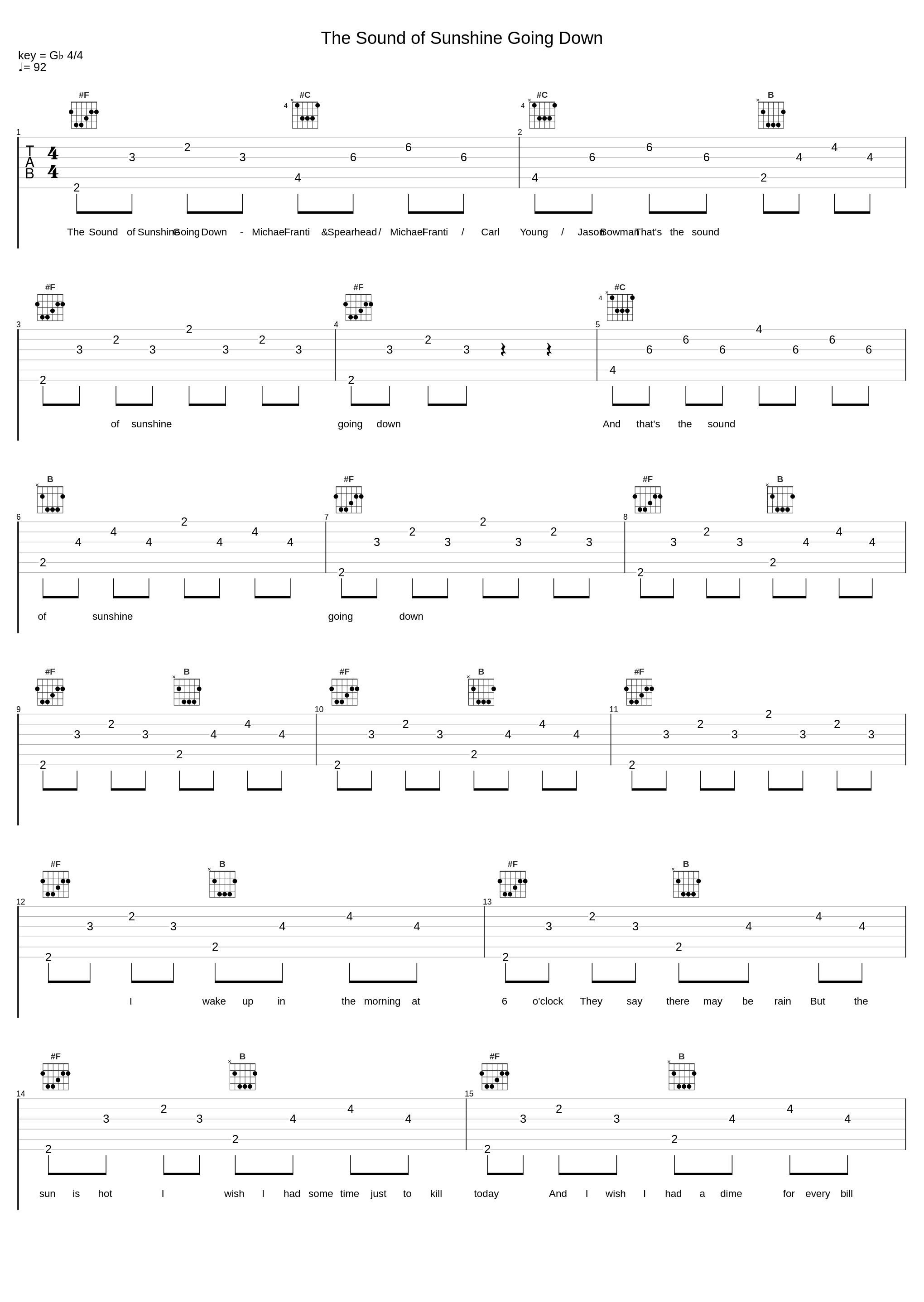 The Sound of Sunshine Going Down_Michael Franti & Spearhead,Michael Franti,Carl Young,Jason Bowman_1