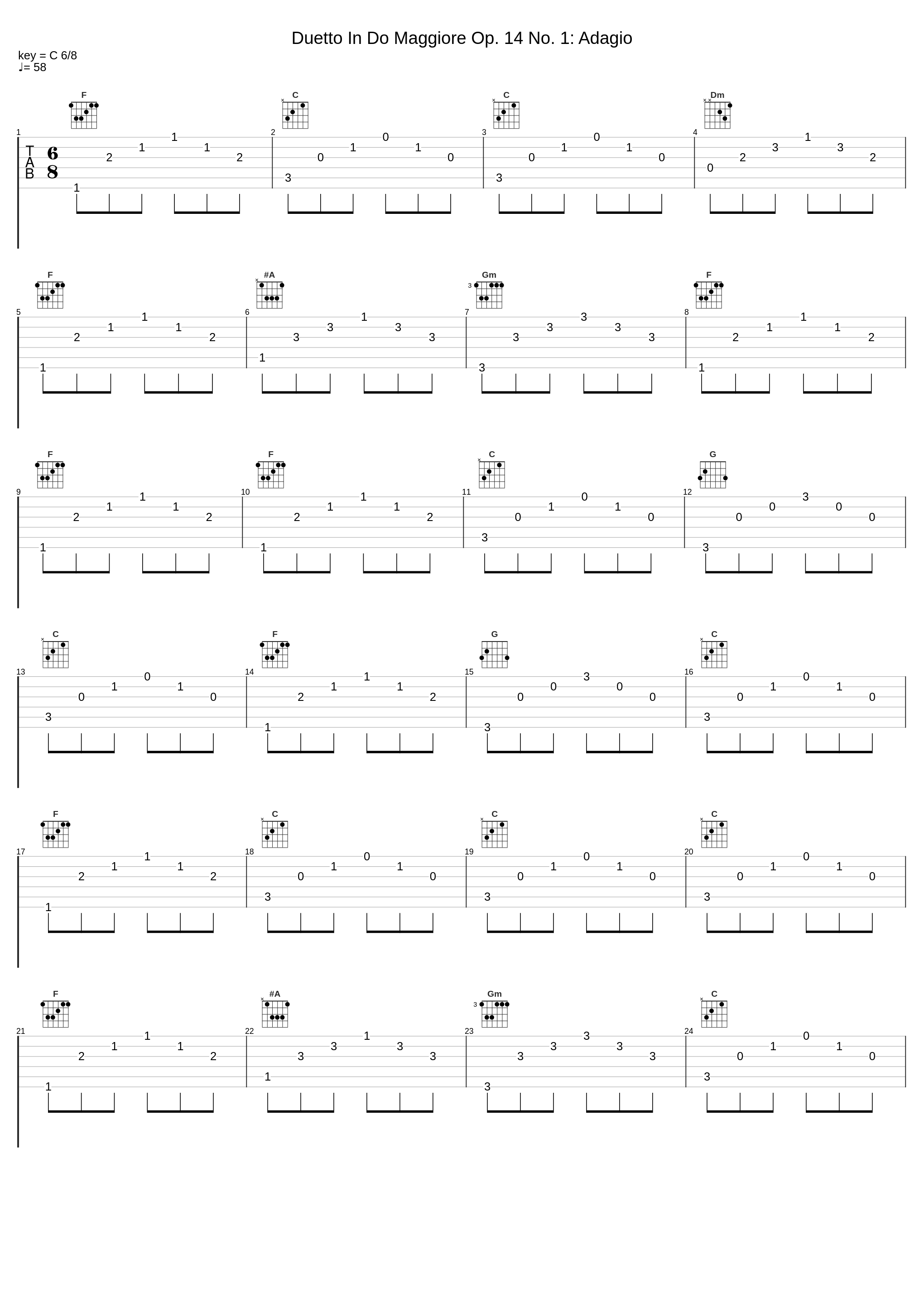 Duetto In Do Maggiore Op. 14 No. 1: Adagio_Pietro Spada_1