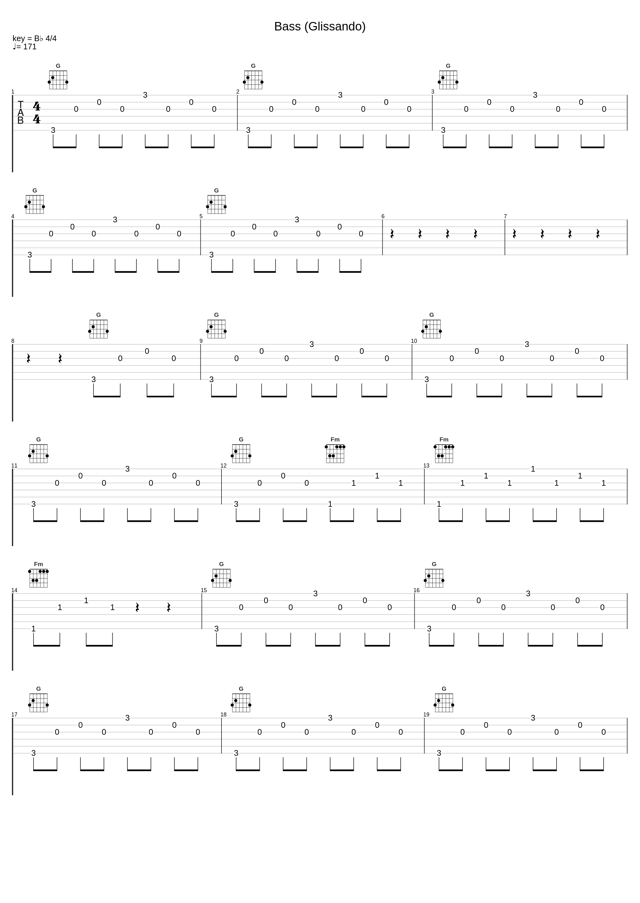 Bass (Glissando)_Karlheinz Stockhausen_1