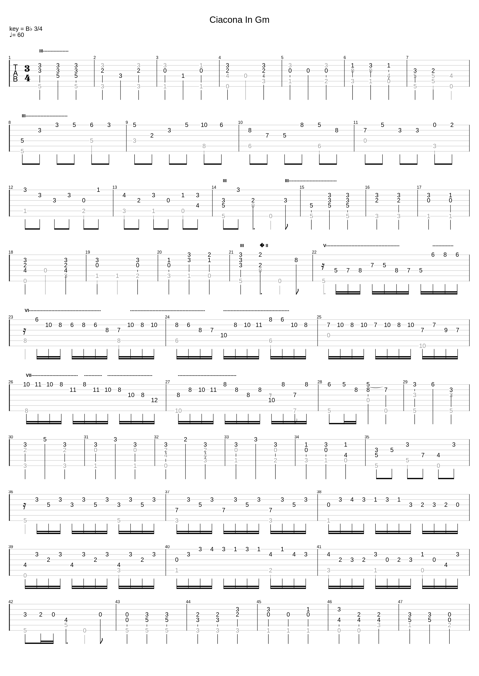 Ciacona In Gm_Silvius Leopold Weiss_1