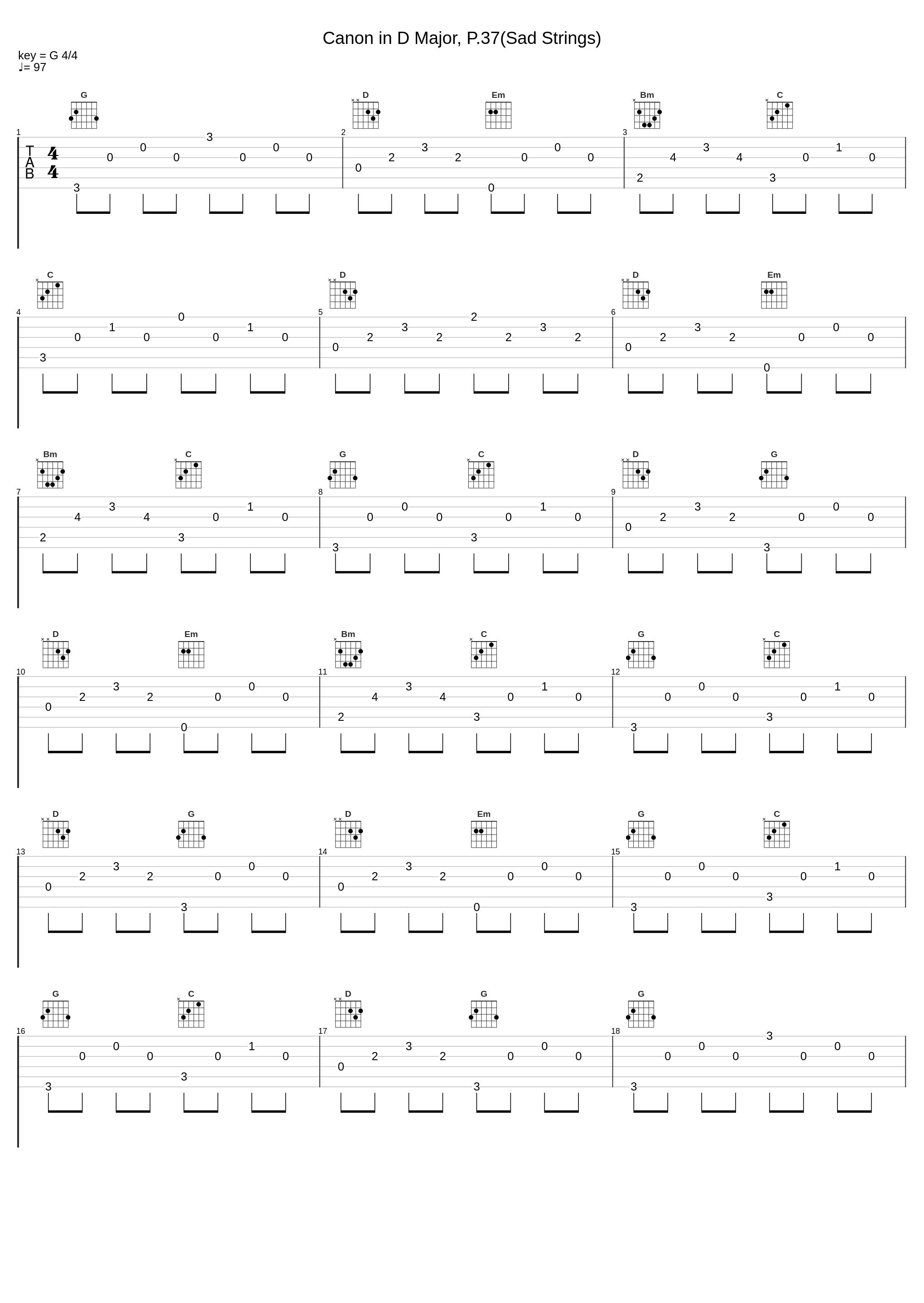 Canon in D Major, P.37(Sad Strings)_Legend The Band,Johann Pachelbel_1