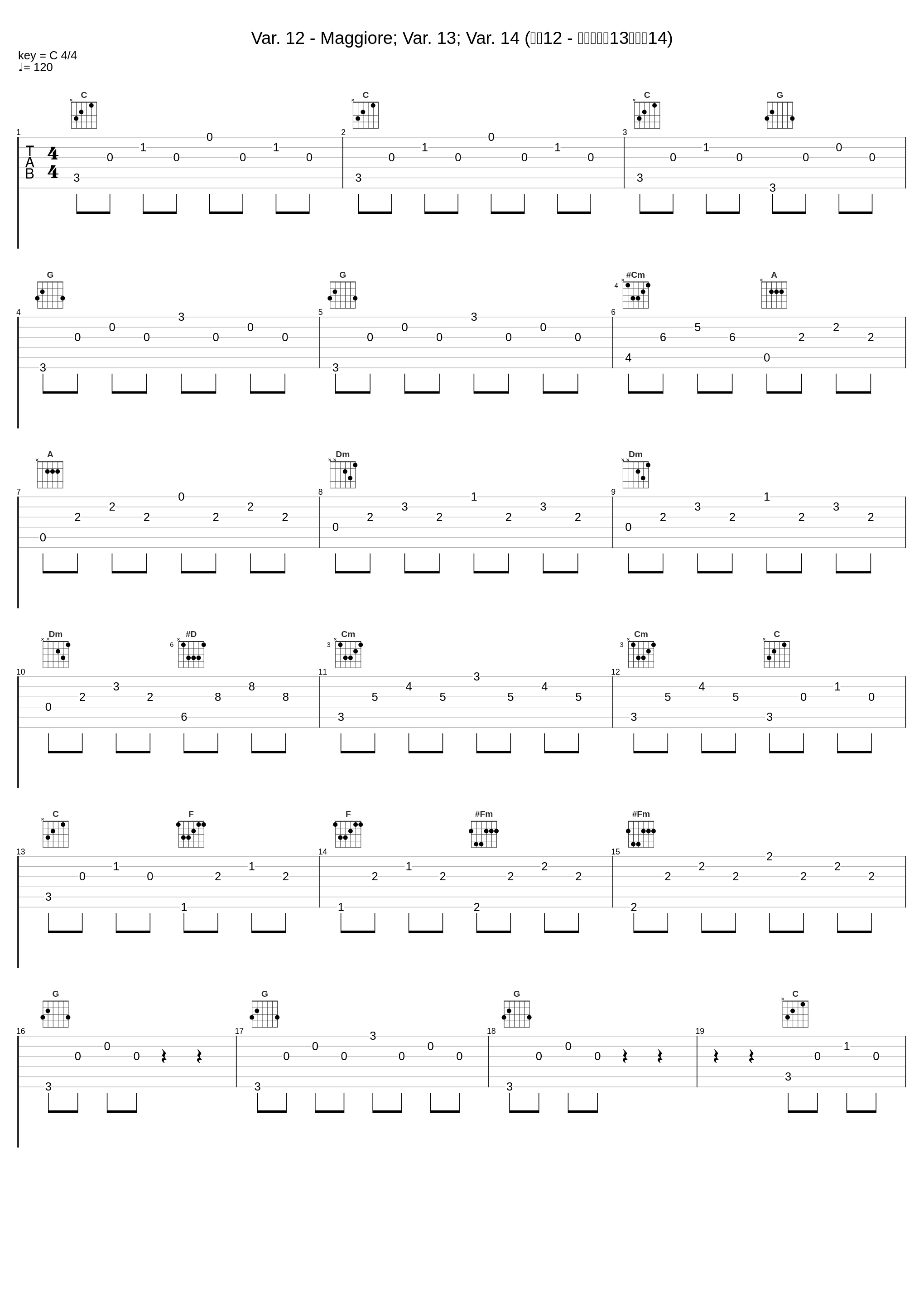 Var. 12 - Maggiore; Var. 13; Var. 14 (变奏12 - 大调；变奏13；变奏14)_Glenn Gould_1