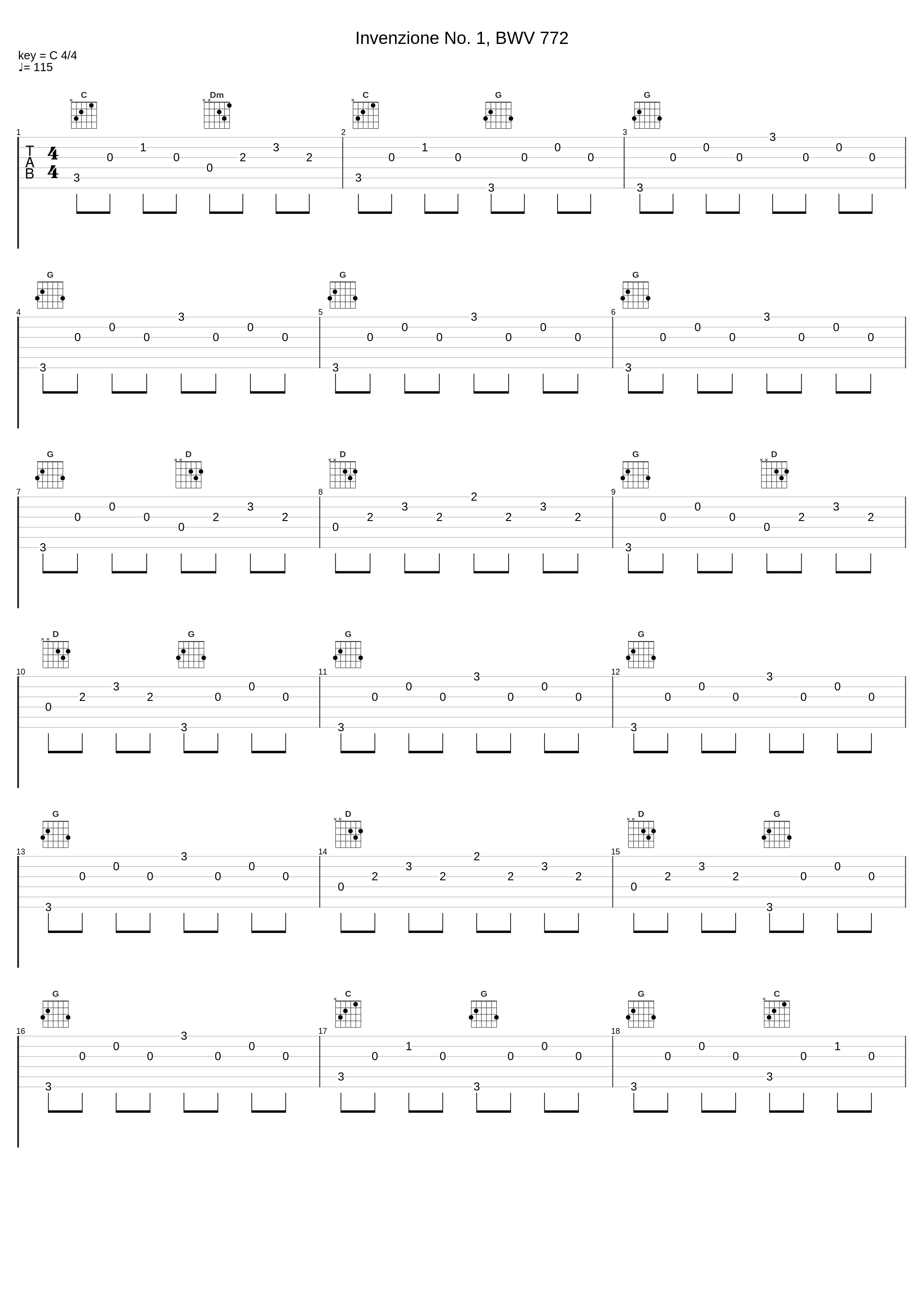 Invenzione No. 1, BWV 772_PIETRO RIGACCI_1