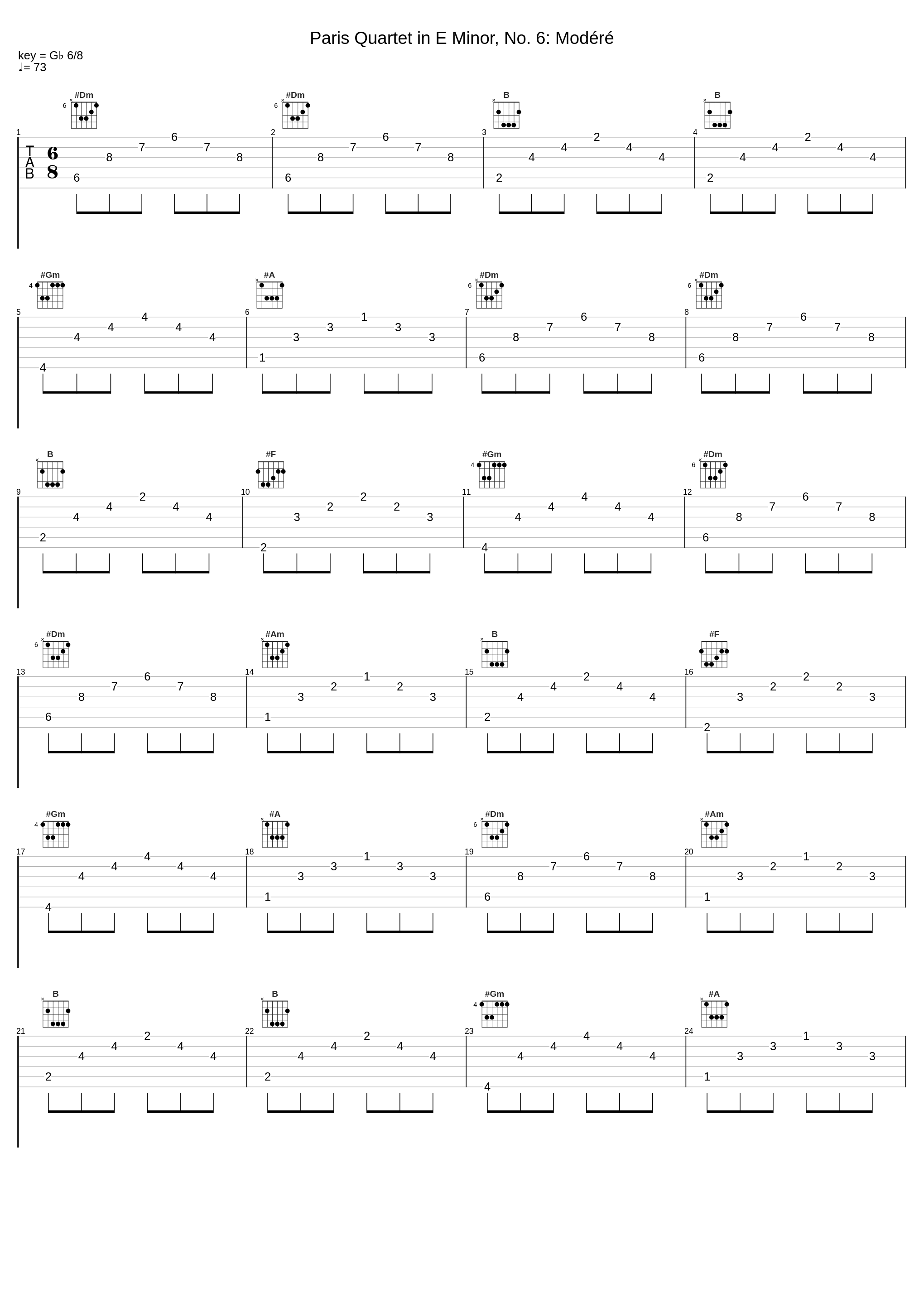 Paris Quartet in E Minor, No. 6: Modéré_Florilegium,Telemann,Georg Philipp Telemann_1