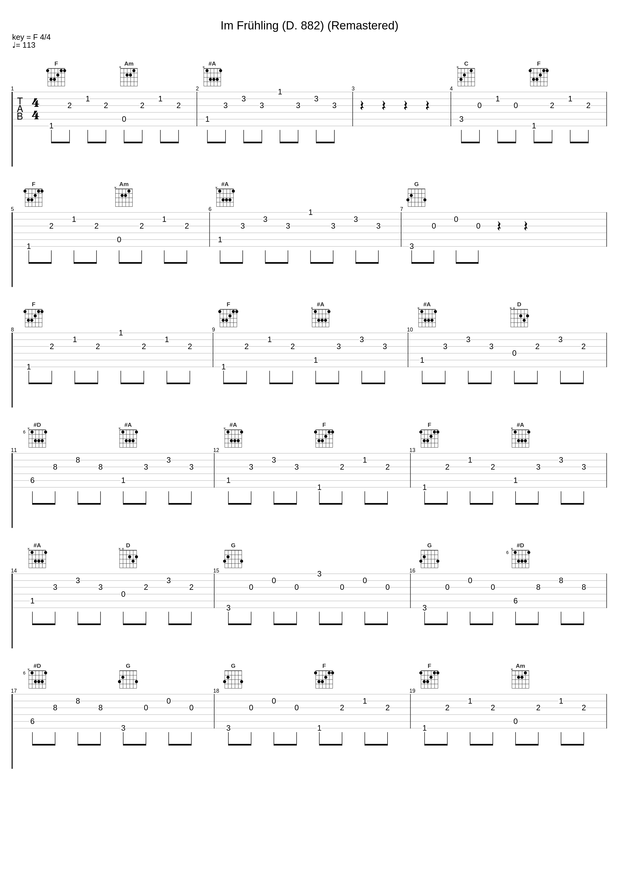 Im Frühling (D. 882) (Remastered)_Franz Schubert_1