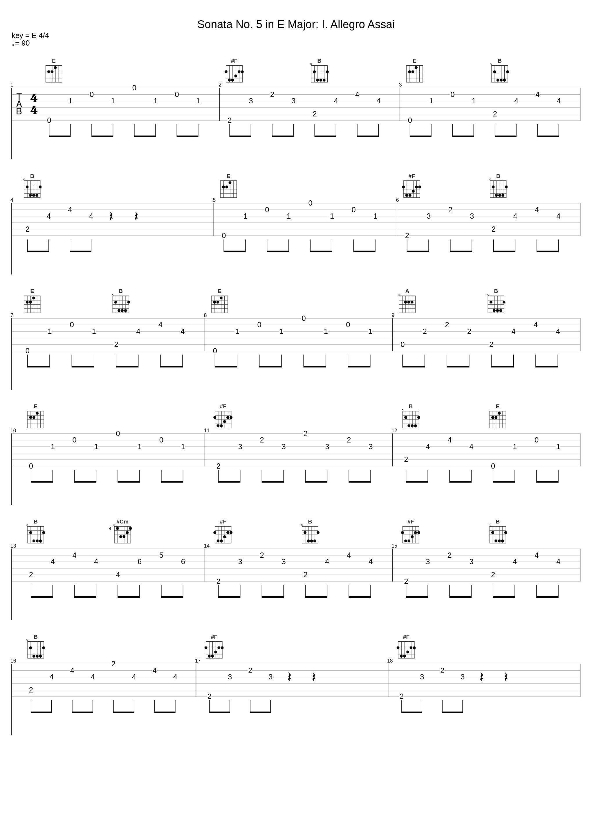 Sonata No. 5 in E Major: I. Allegro Assai_Carlo Aonzo,René Izquierdo,Niccolò Paganini_1