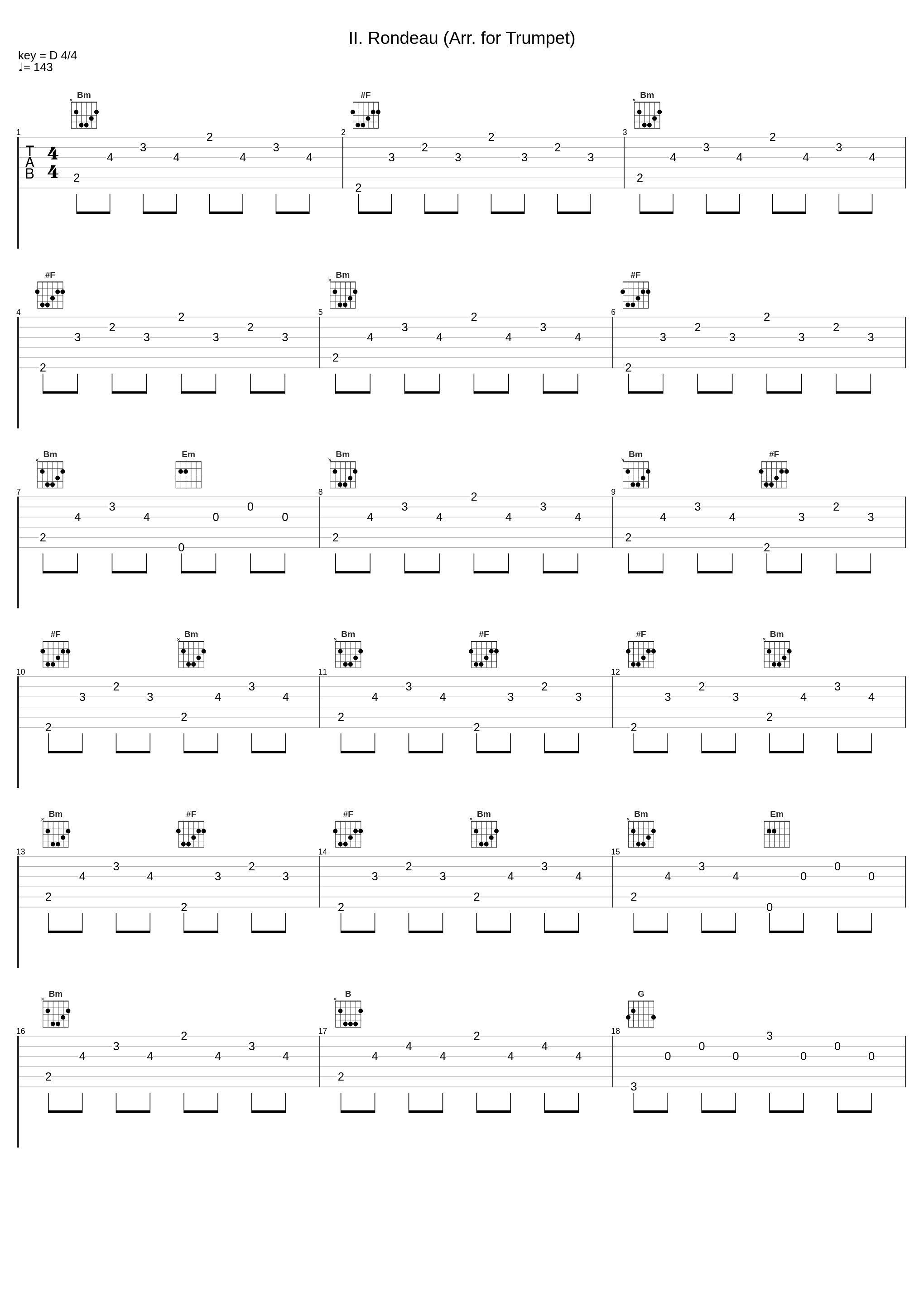 II. Rondeau (Arr. for Trumpet)_Maurice André_1