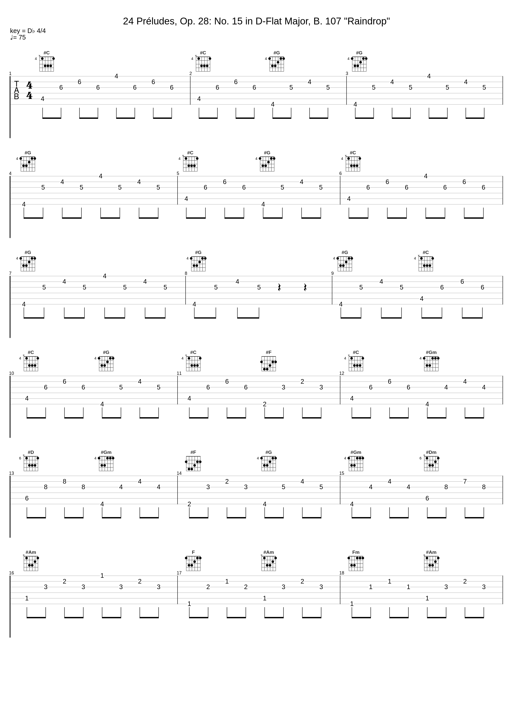 24 Préludes, Op. 28: No. 15 in D-Flat Major, B. 107 "Raindrop"_Ferruccio Busoni_1