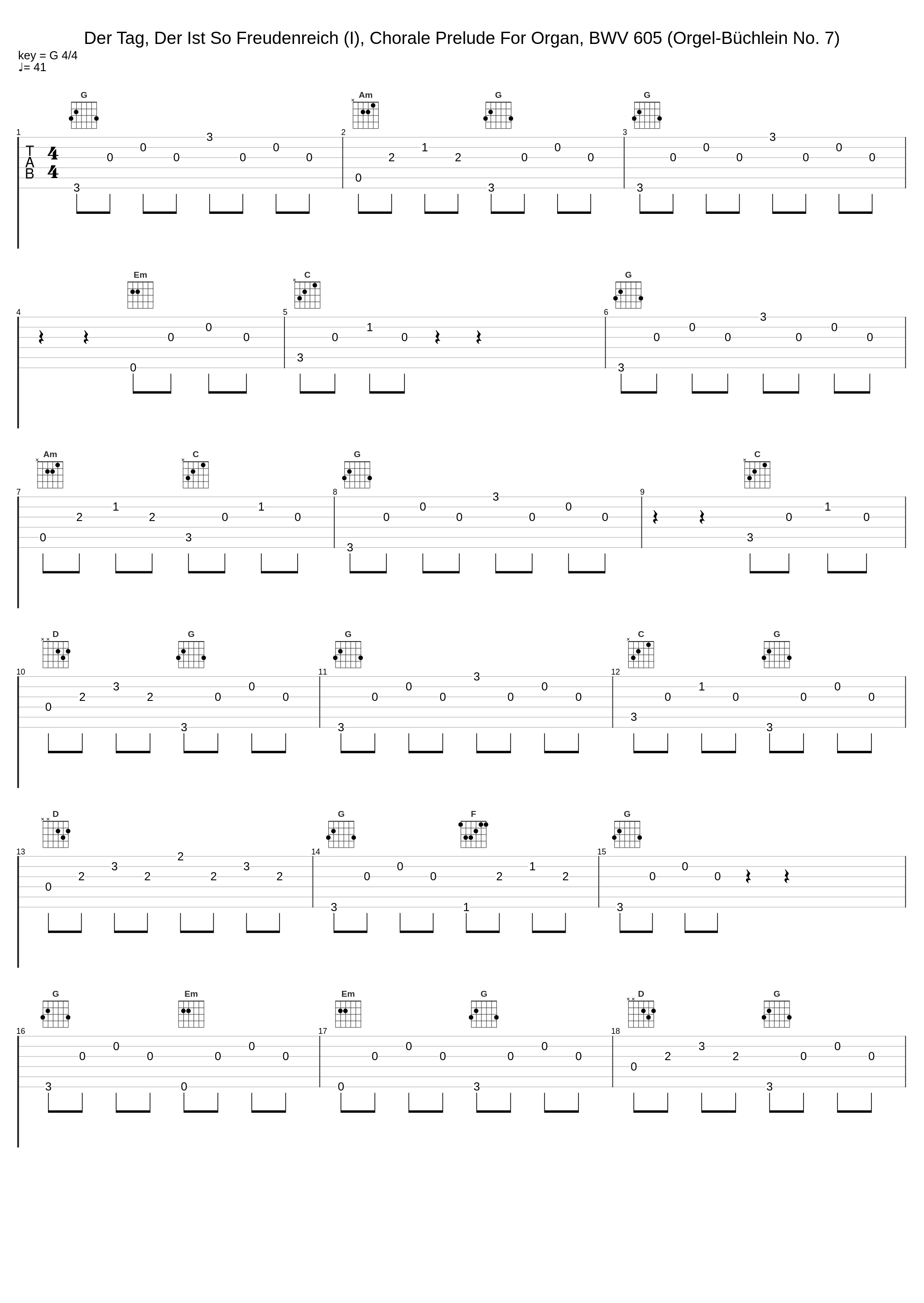 Der Tag, Der Ist So Freudenreich (I), Chorale Prelude For Organ, BWV 605 (Orgel-Büchlein No. 7)_Maurice André,Pierre Cochereau_1