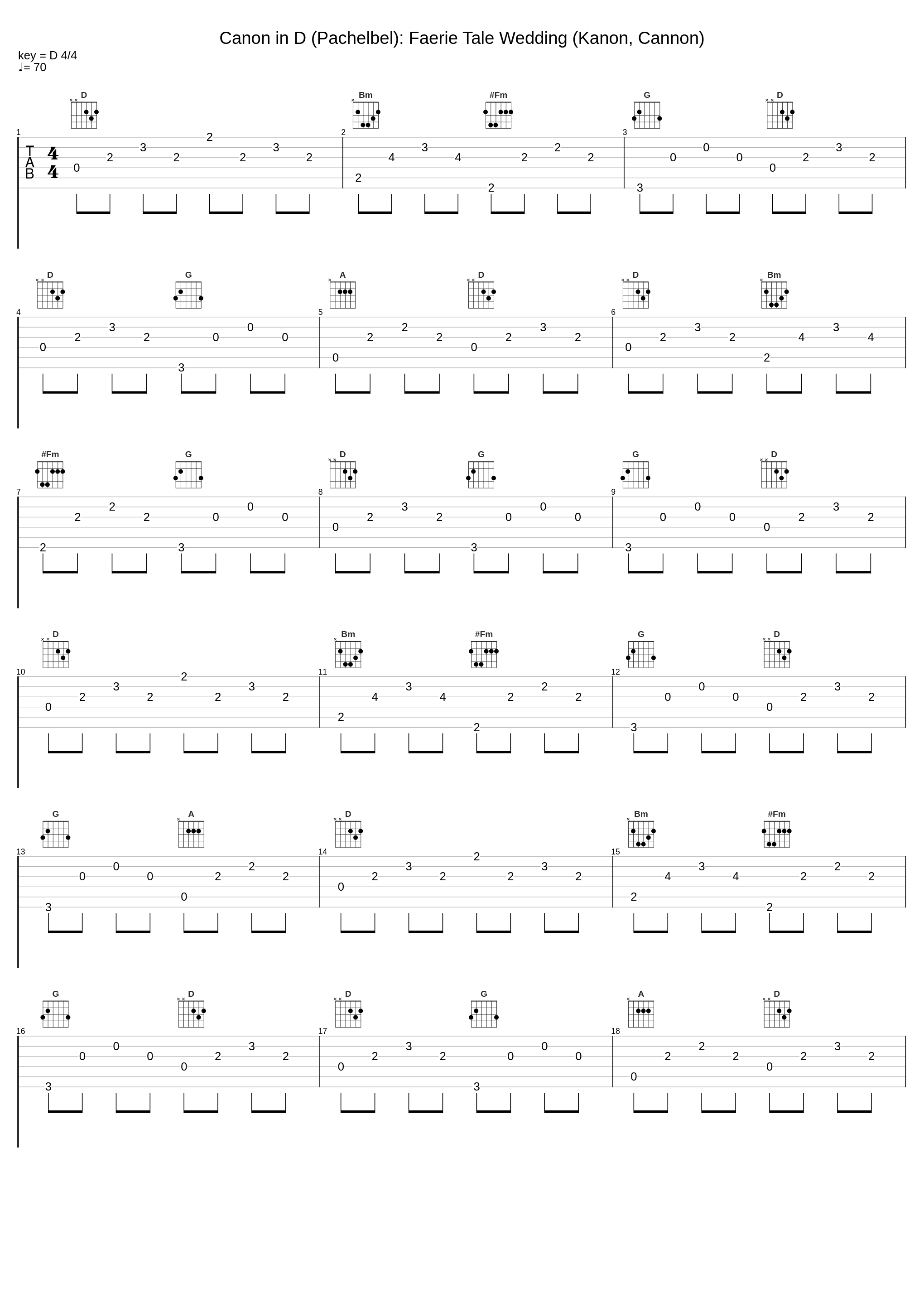 Canon in D (Pachelbel): Faerie Tale Wedding (Kanon, Cannon)_Johann Pachelbel_1