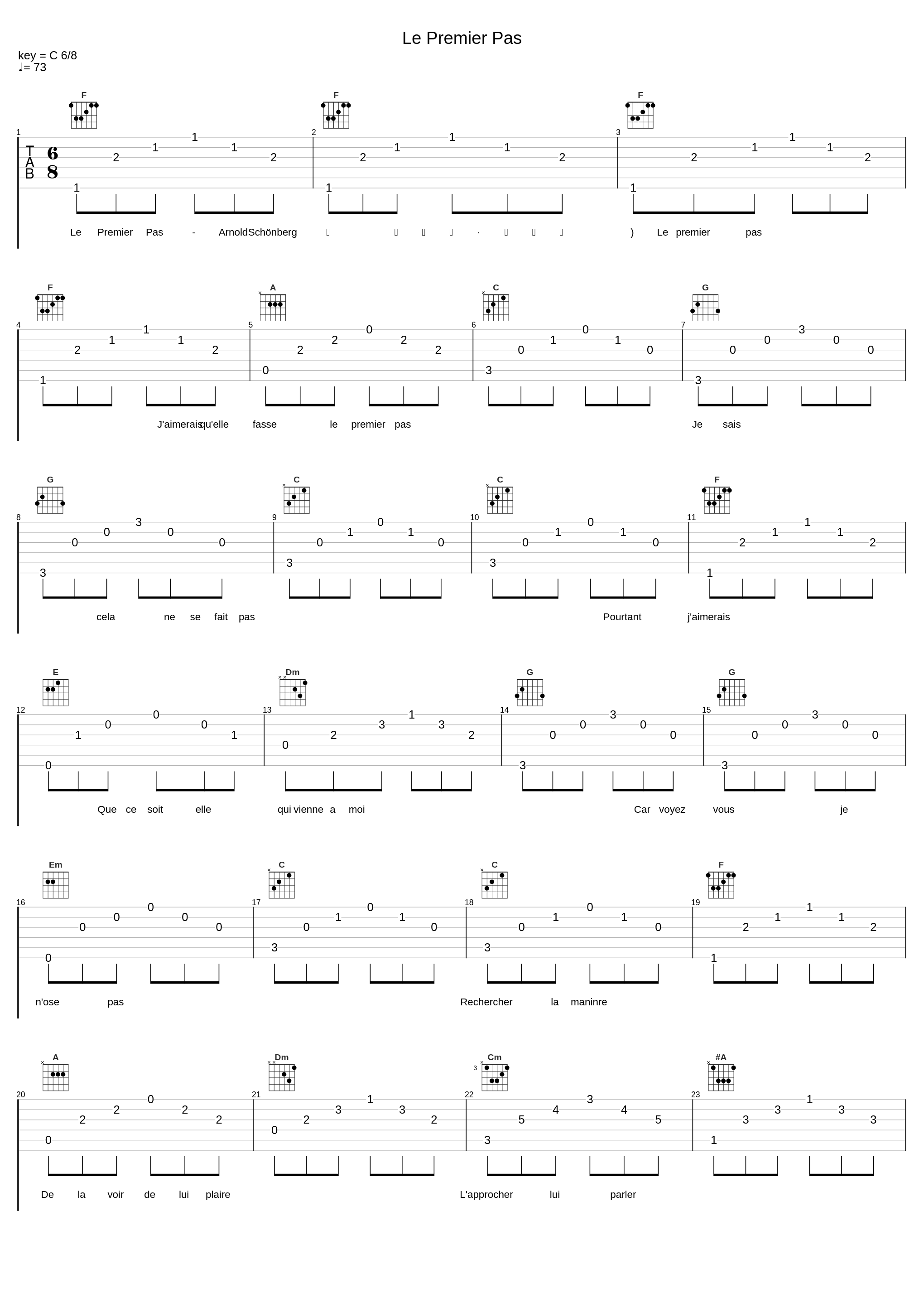 Le Premier Pas_Arnold Schönberg_1