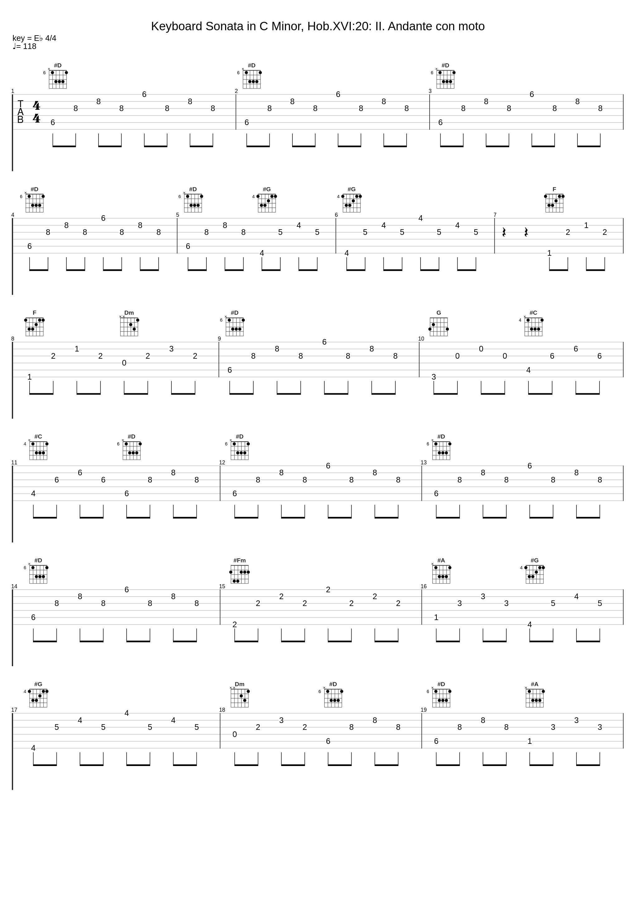 Keyboard Sonata in C Minor, Hob.XVI:20: II. Andante con moto_Kristian Bezuidenhout_1