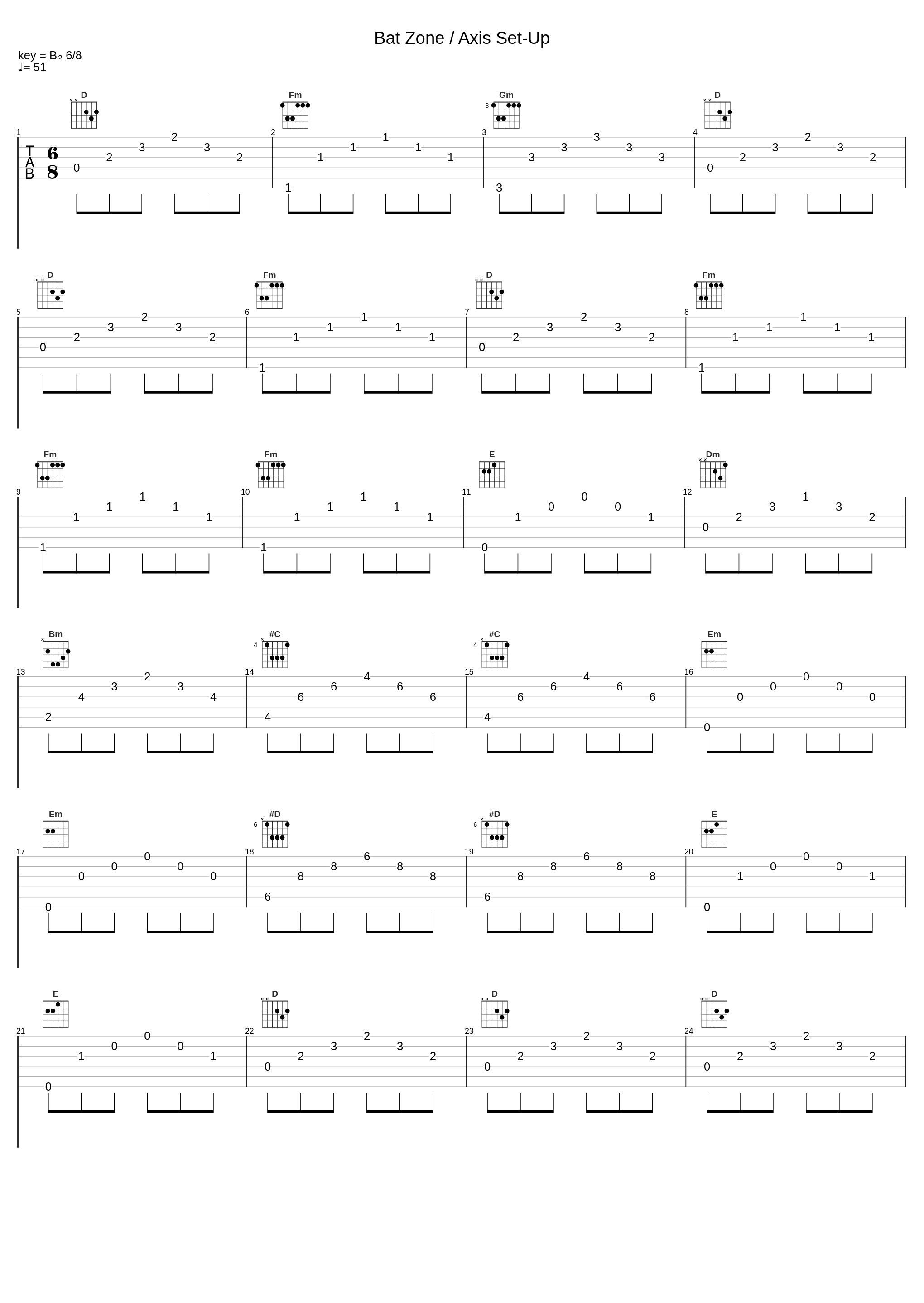 Bat Zone / Axis Set-Up_Danny Elfman_1