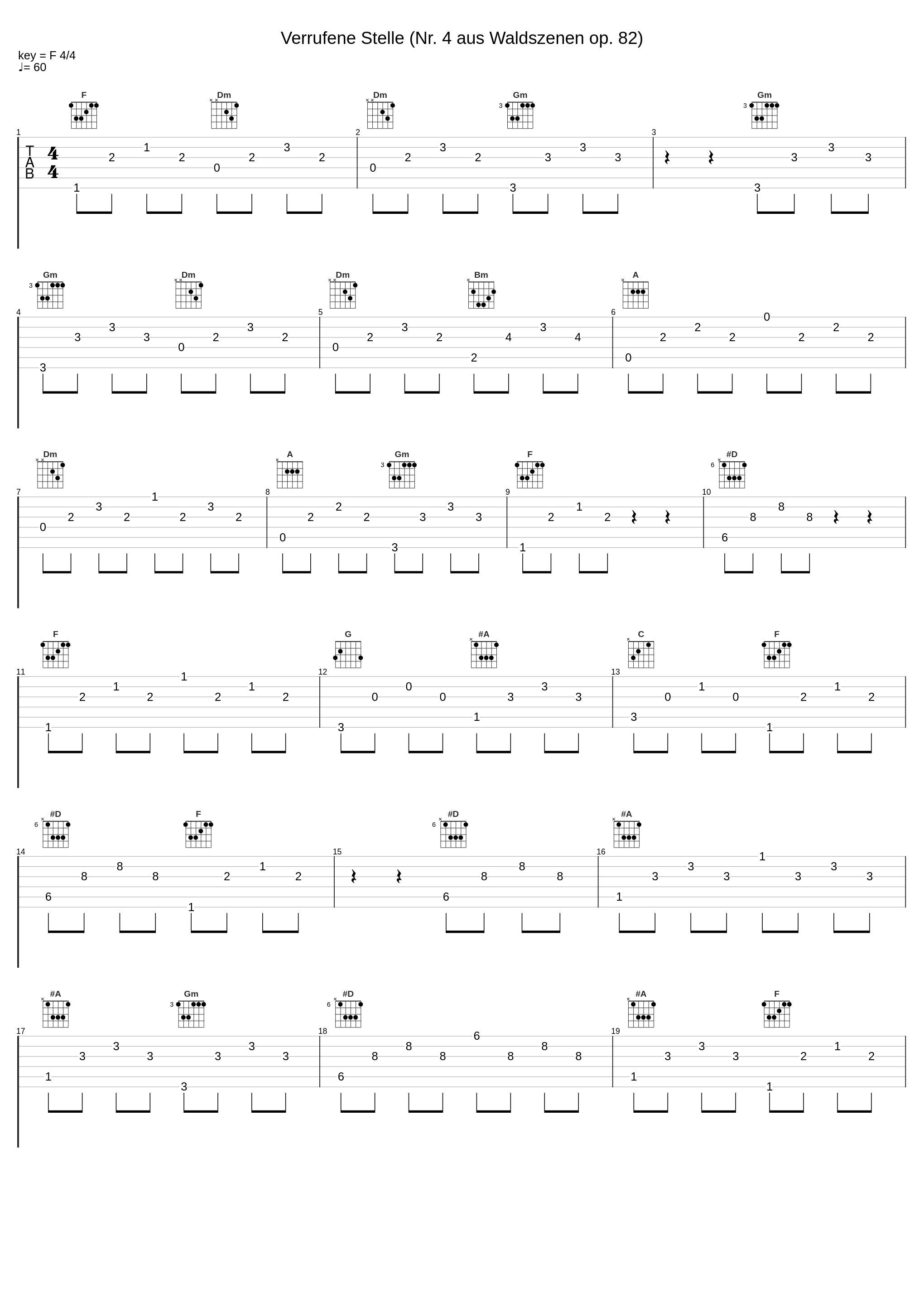 Verrufene Stelle (Nr. 4 aus Waldszenen op. 82)_Robert Schumann_1