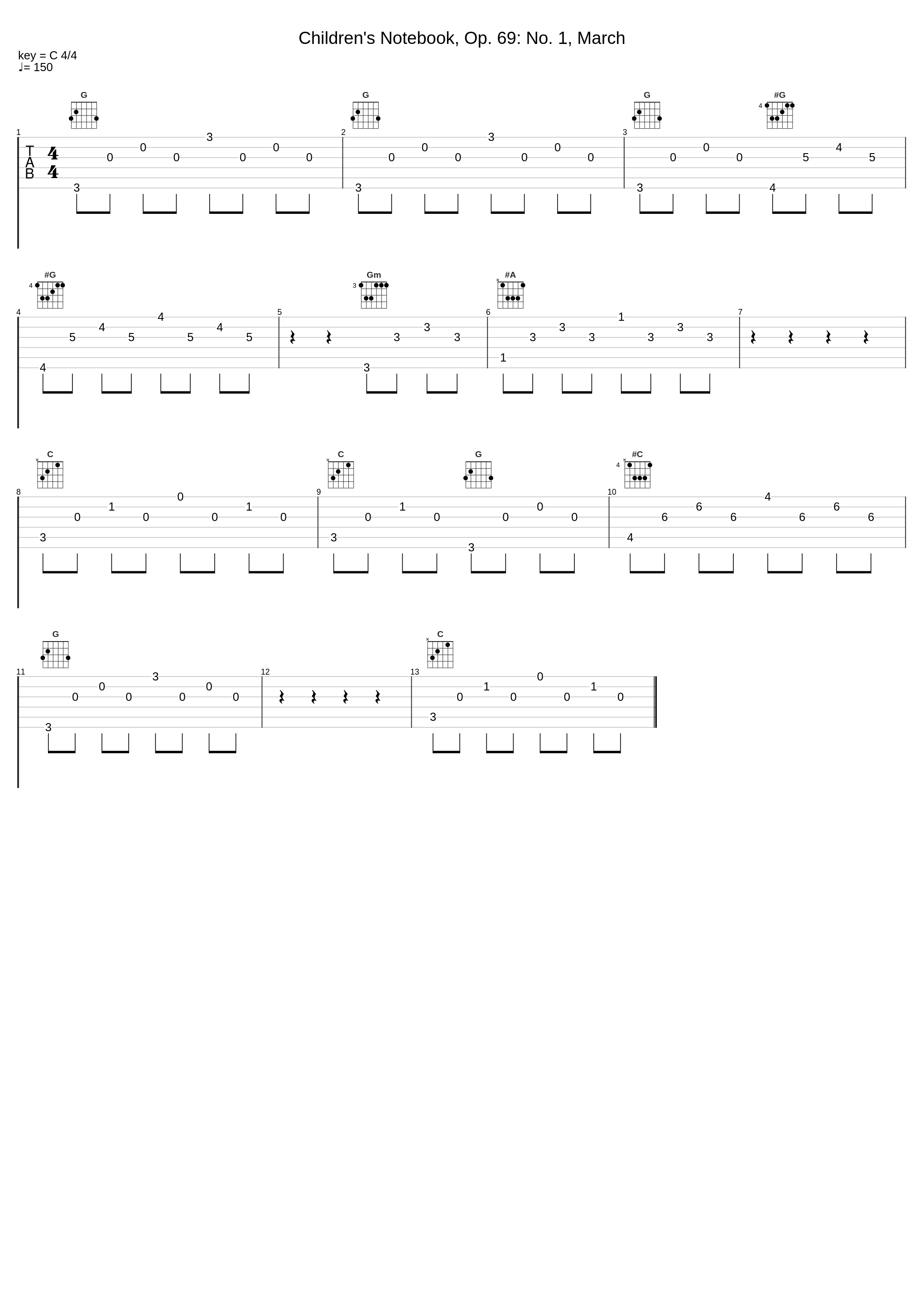 Children's Notebook, Op. 69: No. 1, March_Dmitri Shostakovich_1