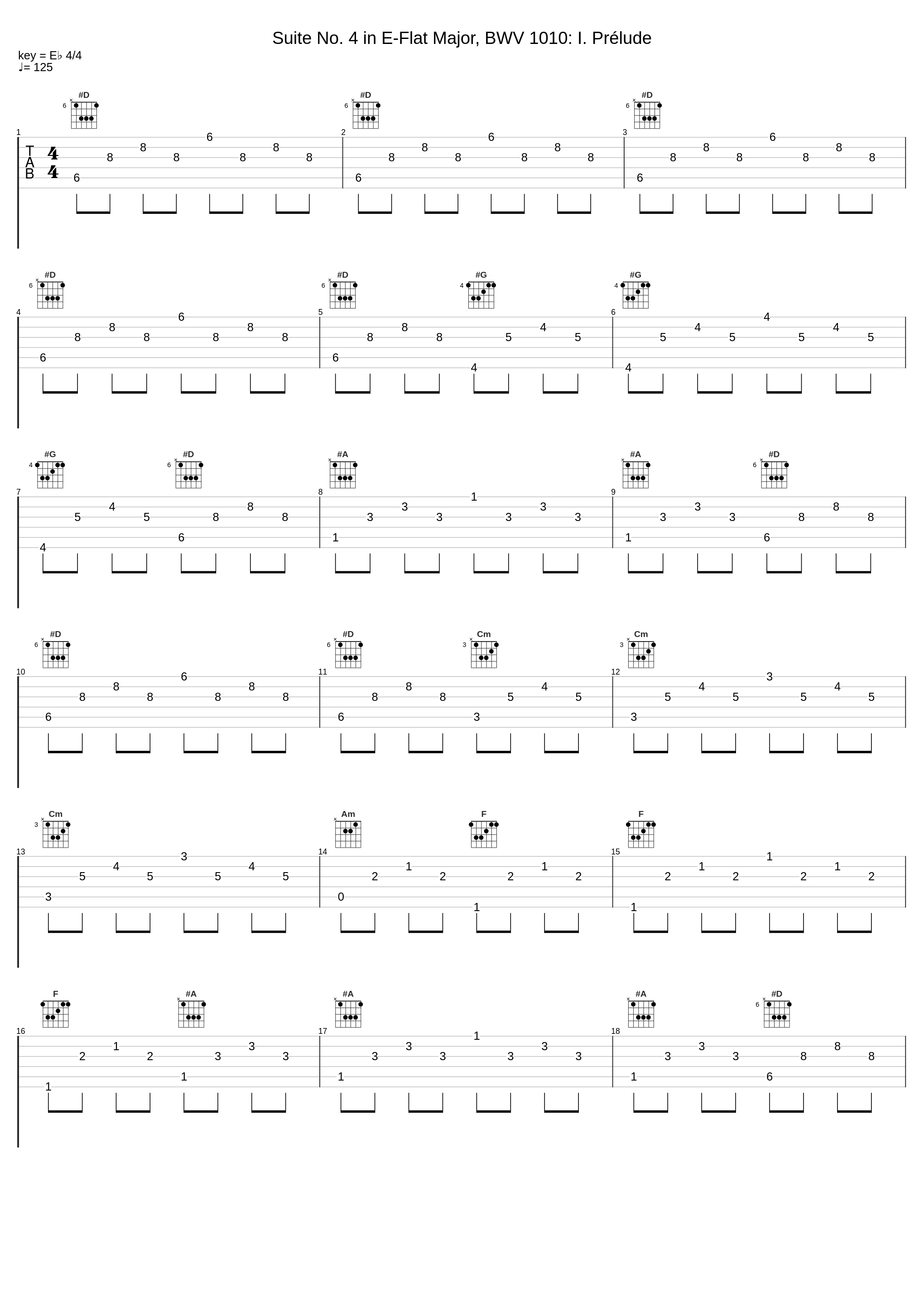 Suite No. 4 in E-Flat Major, BWV 1010: I. Prélude_Maitane Sebastian_1