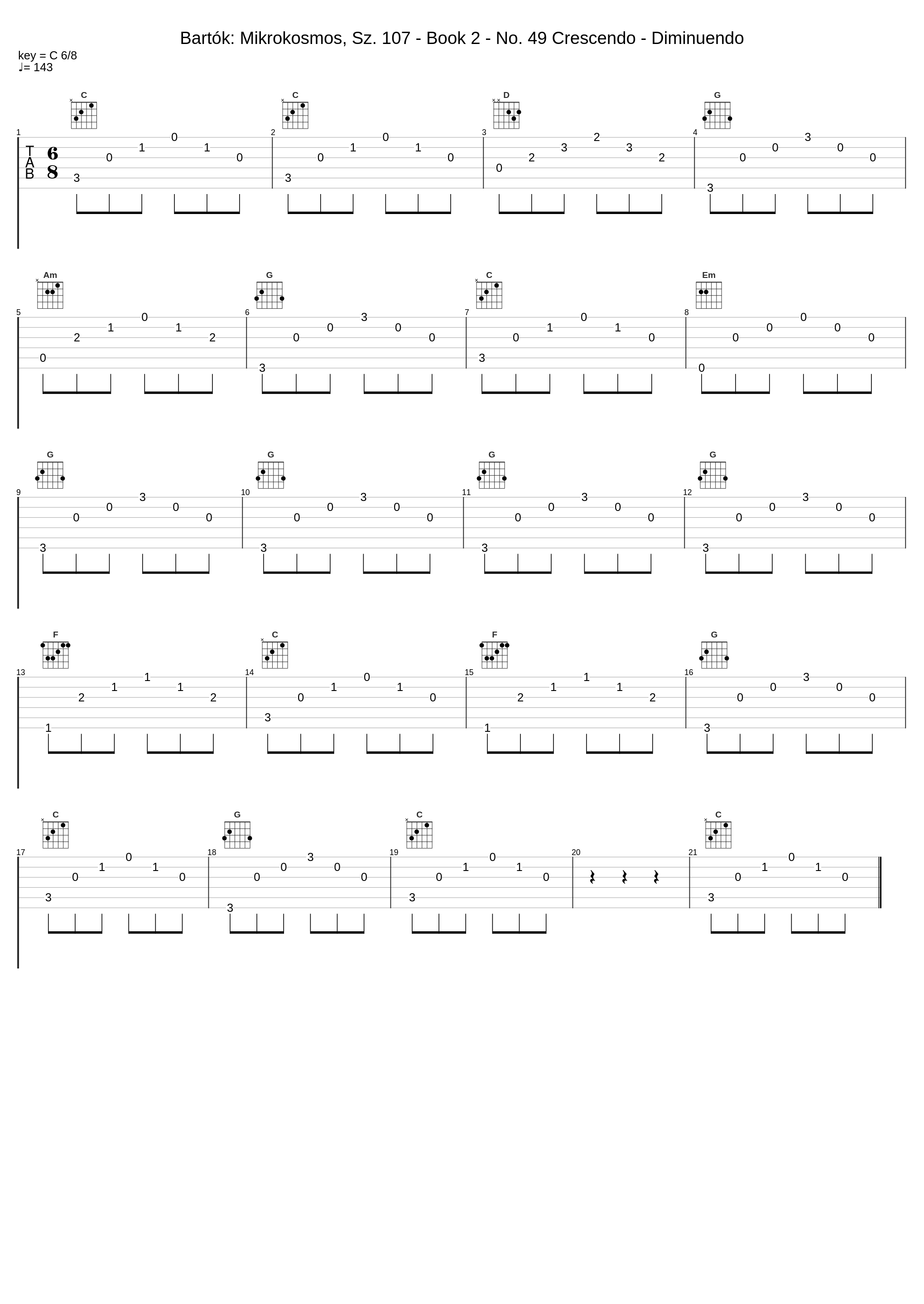 Bartók: Mikrokosmos, Sz. 107 - Book 2 - No. 49 Crescendo - Diminuendo_Zoltán Kocsis_1