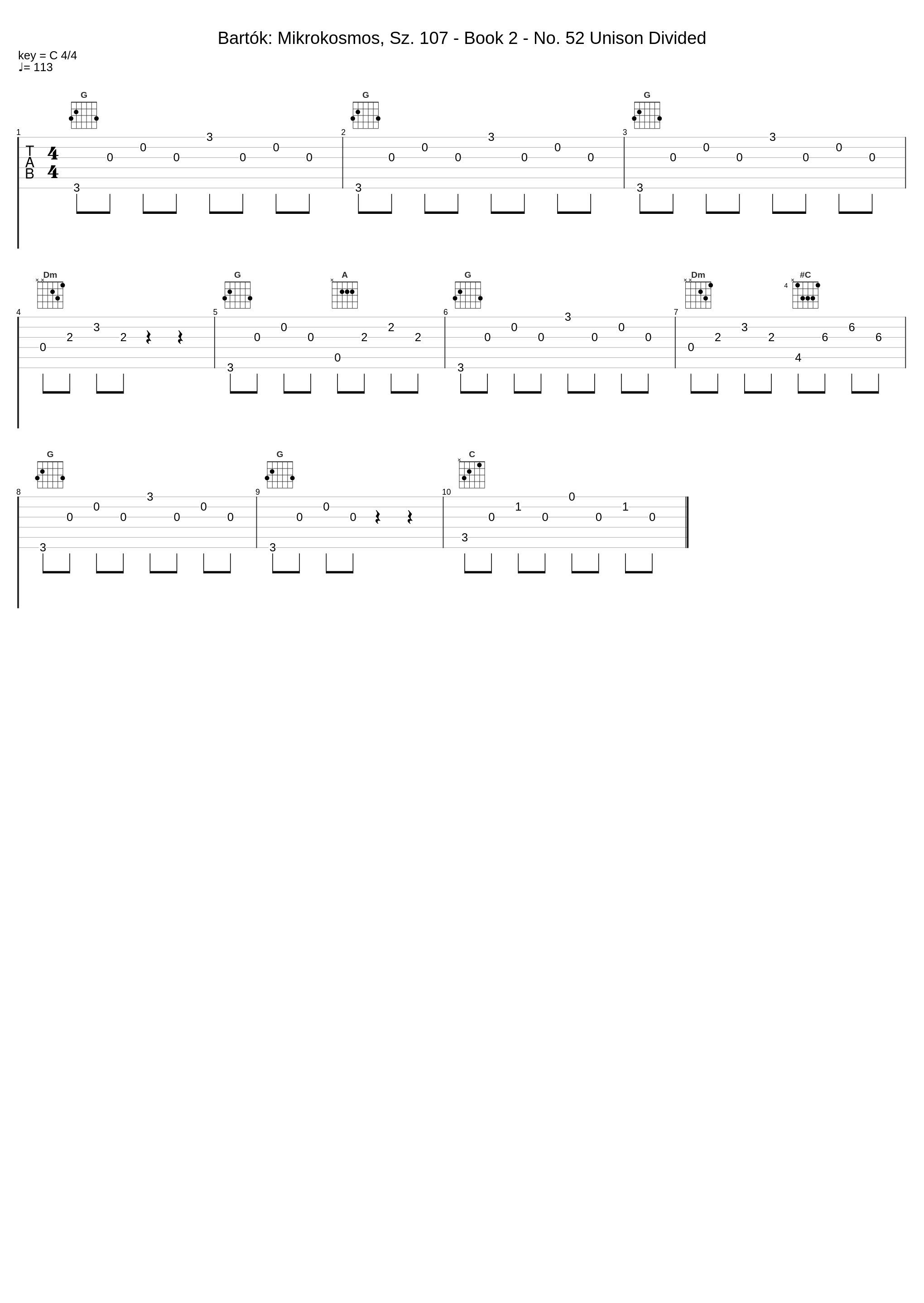 Bartók: Mikrokosmos, Sz. 107 - Book 2 - No. 52 Unison Divided_Zoltán Kocsis_1