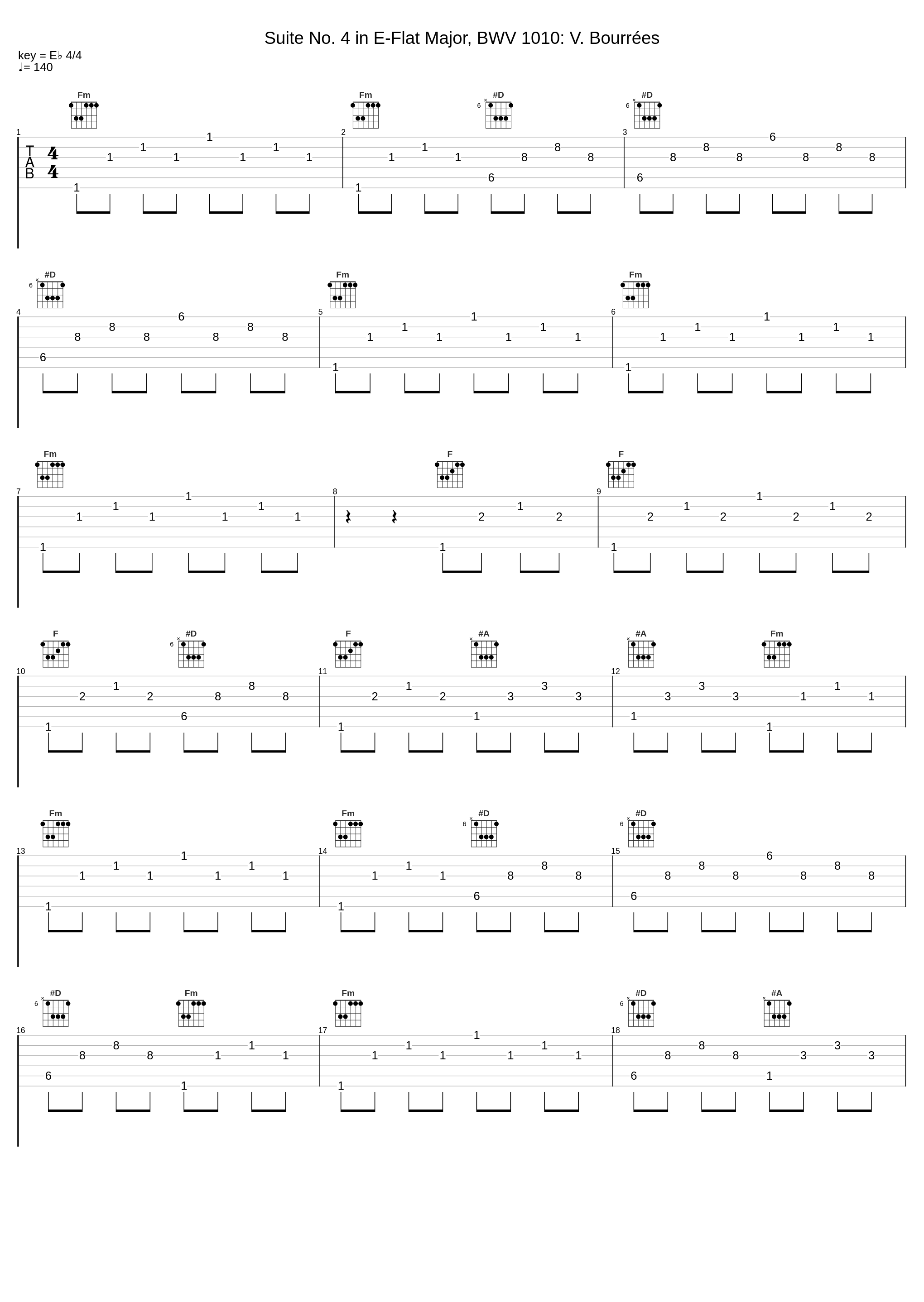 Suite No. 4 in E-Flat Major, BWV 1010: V. Bourrées_Maitane Sebastian_1