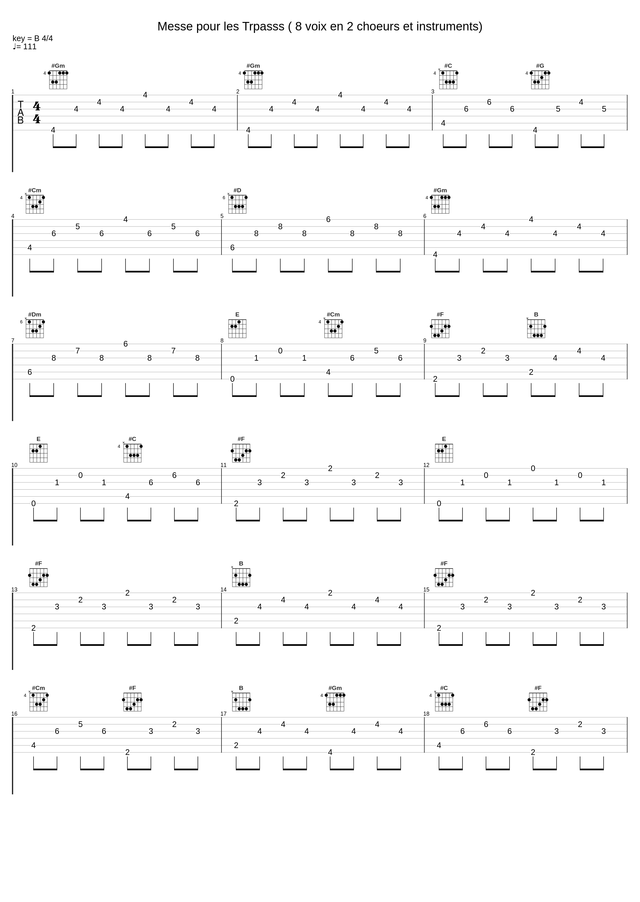 Messe pour les Trpasss ( 8 voix en 2 choeurs et instruments)_Jean Tubery,Marc-Antoine Charpentier_1