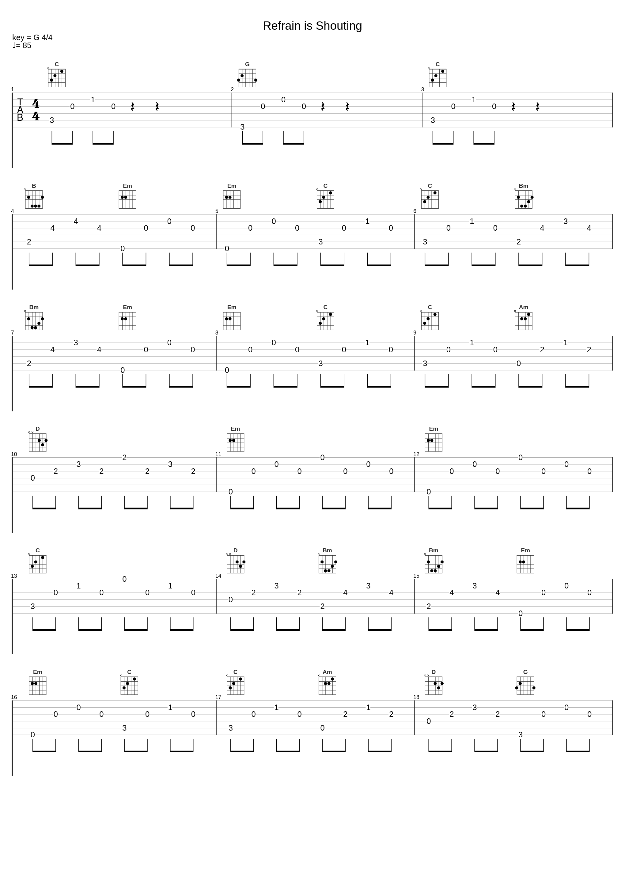 Refrain is Shouting_Relaxing Orgel_1