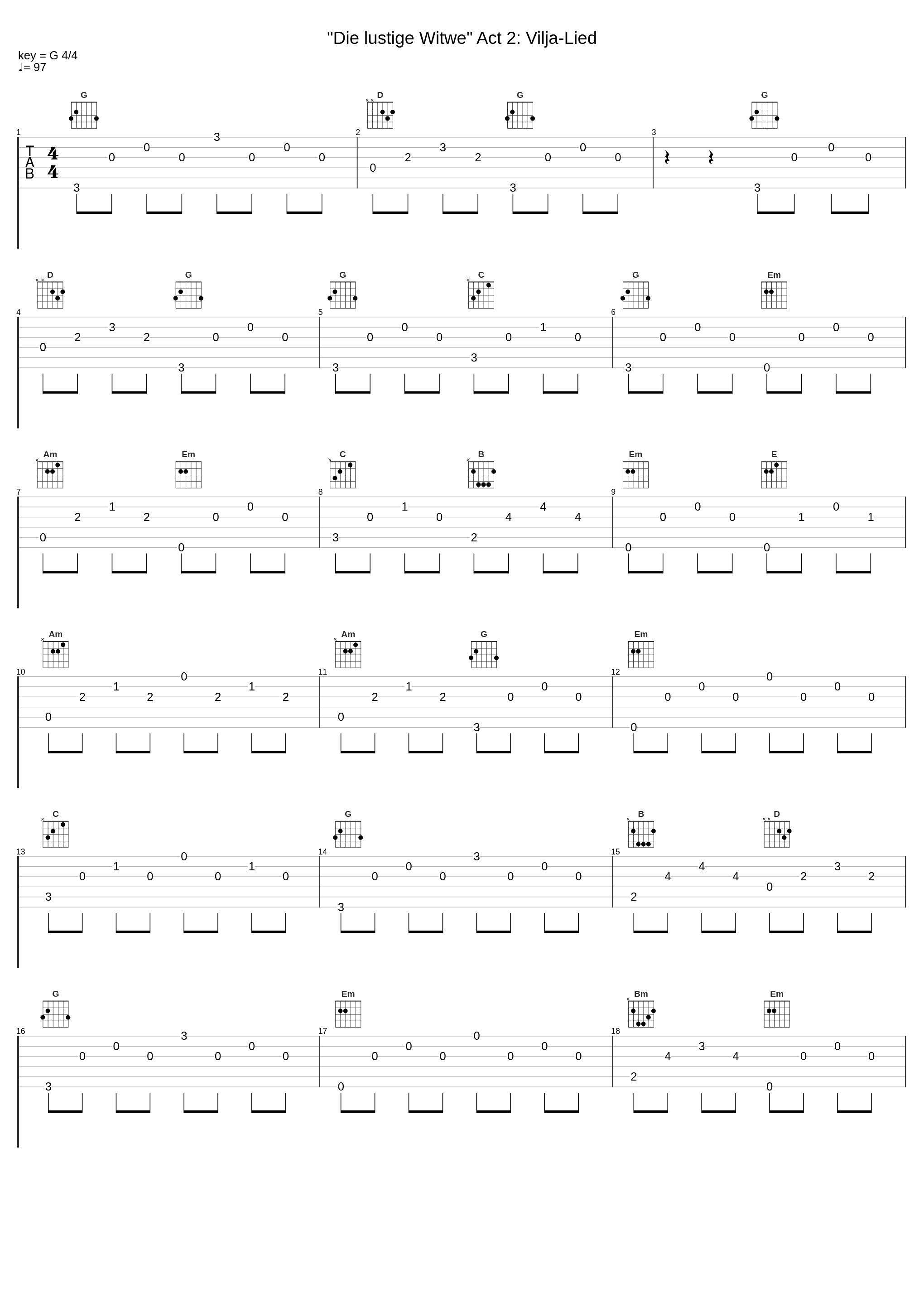 "Die lustige Witwe" Act 2: Vilja-Lied_Philipp von Steinaecker,Franz Lehár_1