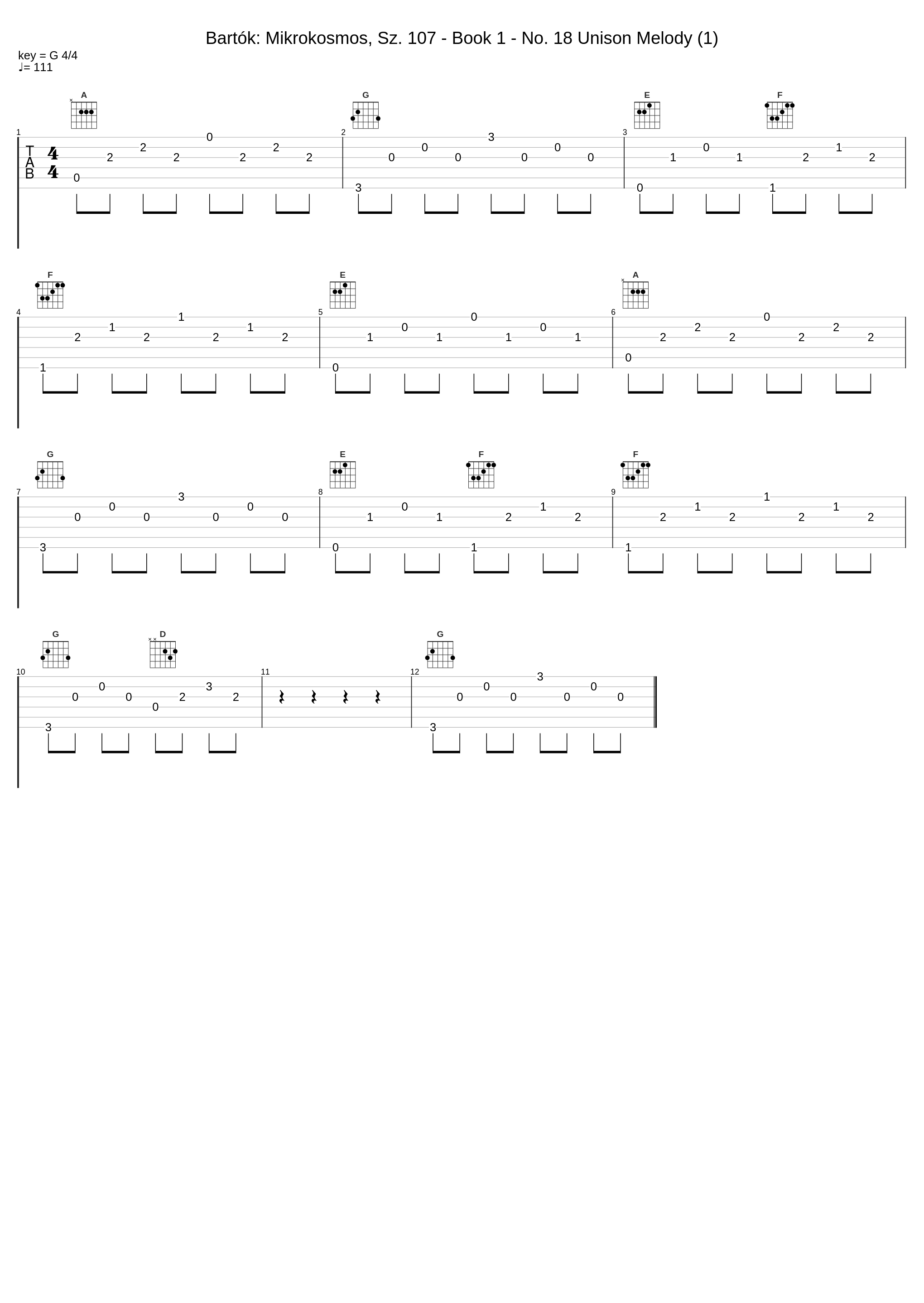 Bartók: Mikrokosmos, Sz. 107 - Book 1 - No. 18 Unison Melody (1)_Zoltán Kocsis_1