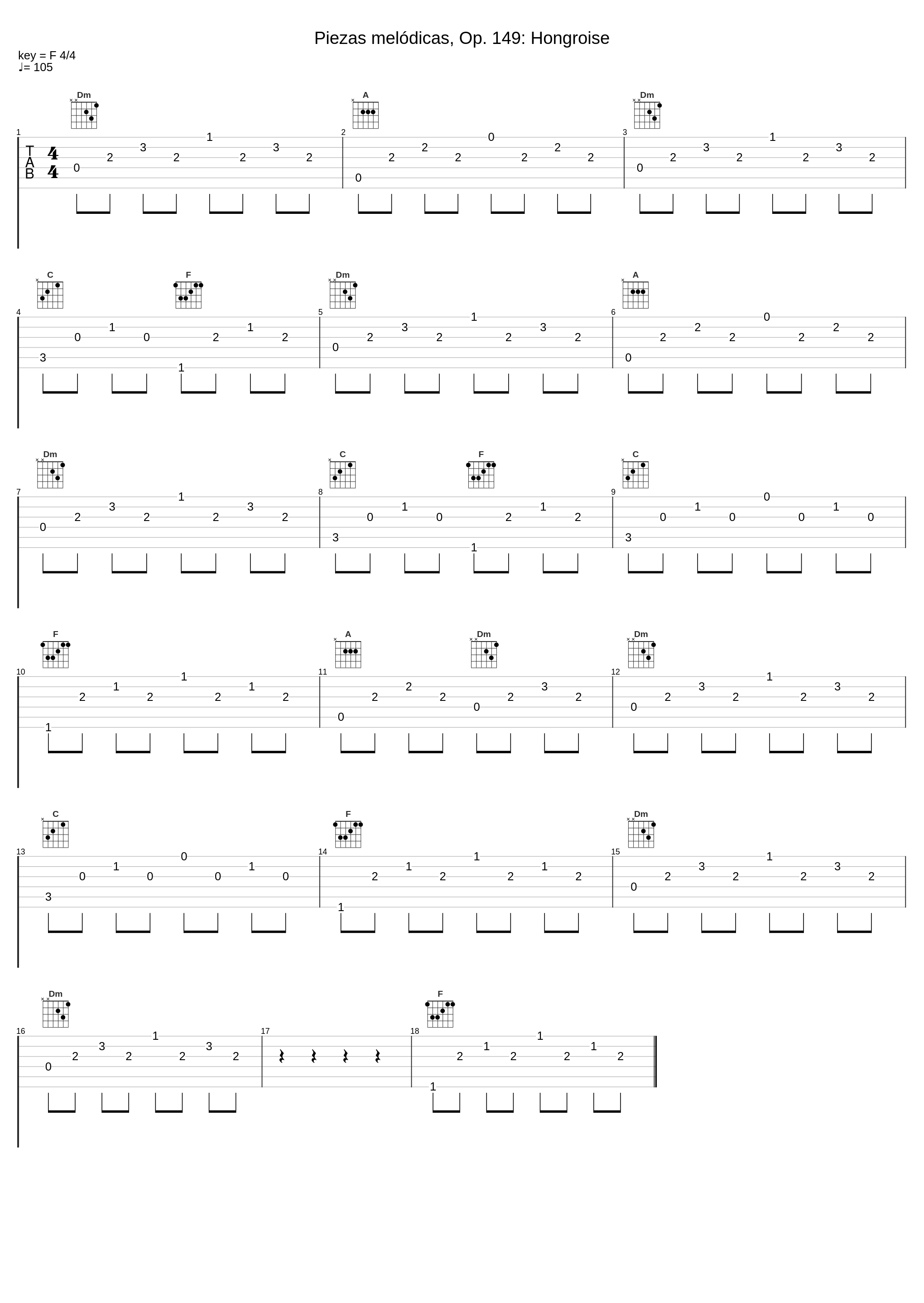 Piezas melódicas, Op. 149: Hongroise_Iván Rolón,Anton Diabelli_1