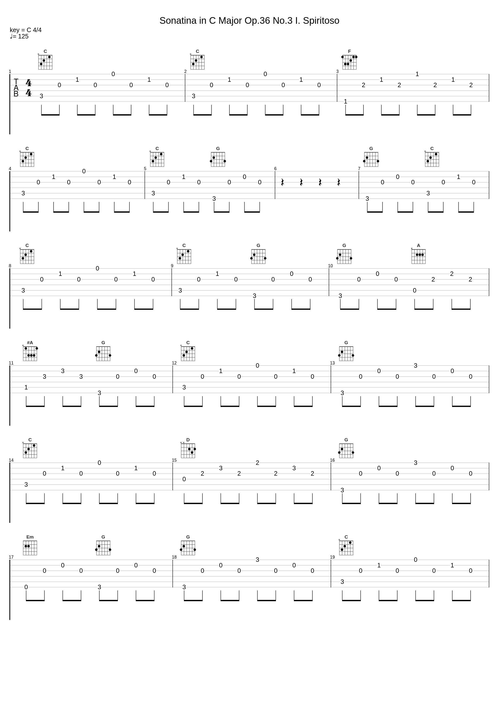 Sonatina in C Major Op.36 No.3 I. Spiritoso_Julius Hei_1