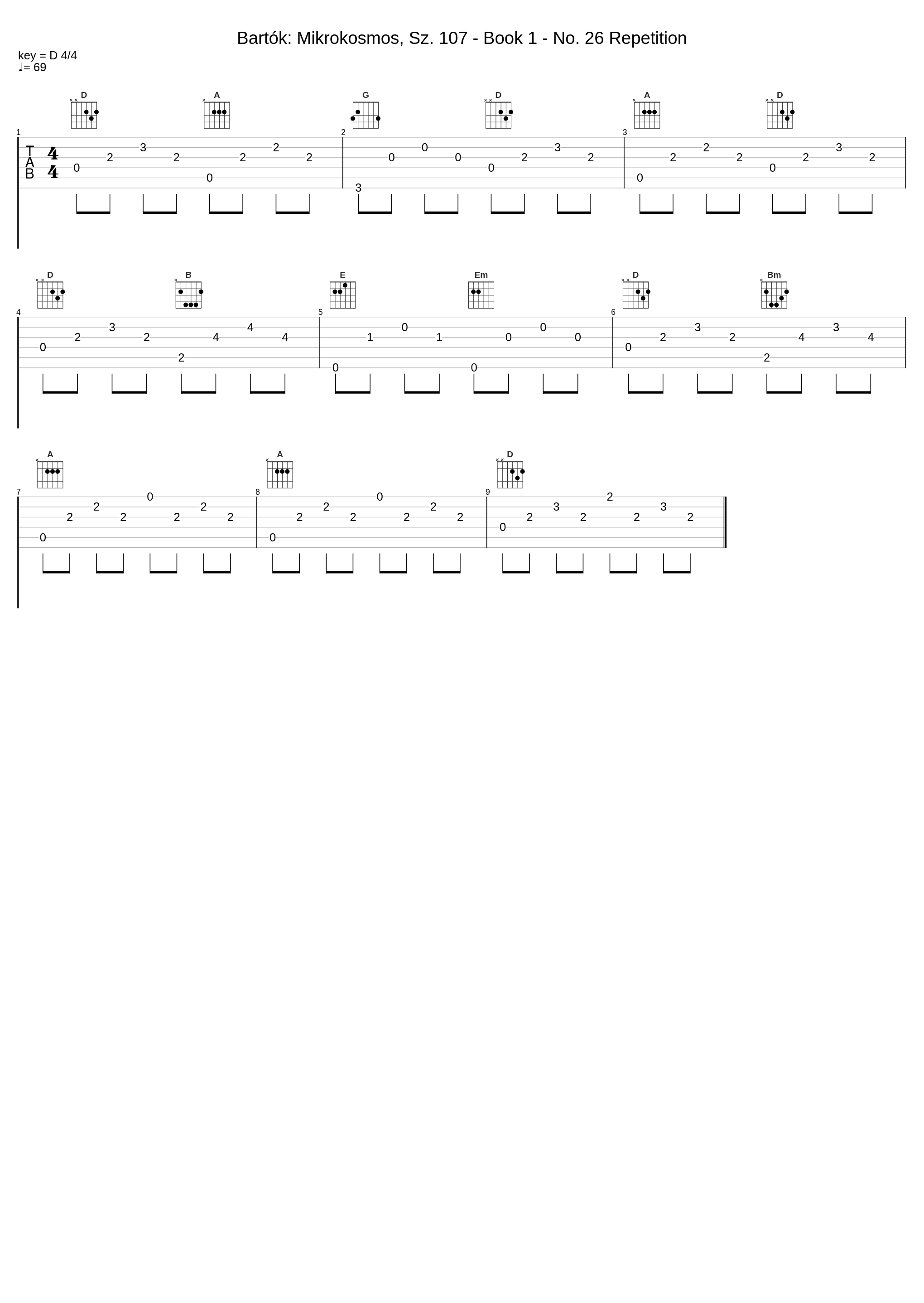 Bartók: Mikrokosmos, Sz. 107 - Book 1 - No. 26 Repetition_Zoltán Kocsis_1