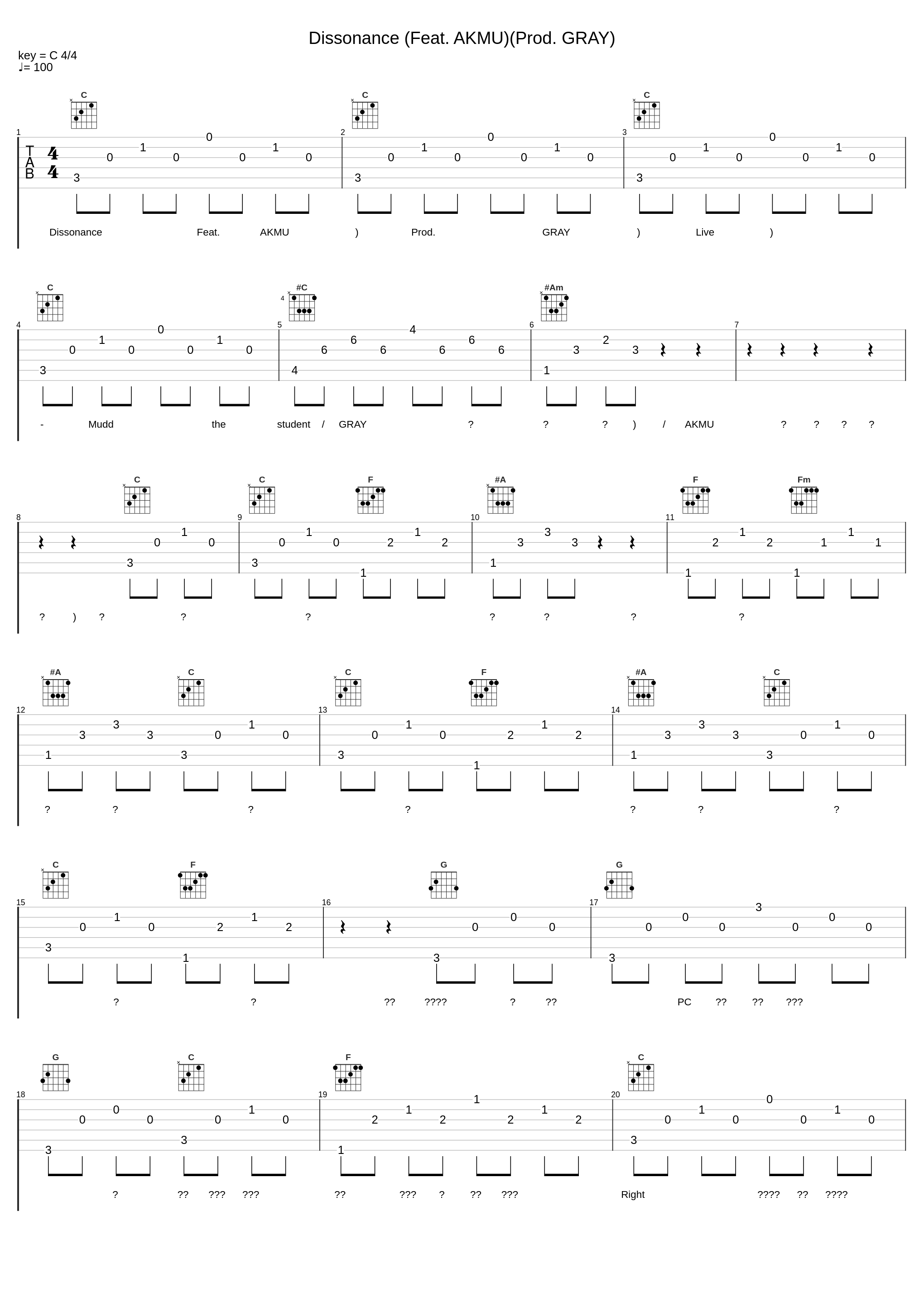 Dissonance (Feat. AKMU)(Prod. GRAY)_Mudd the student,GRAY (그레이),AKMU_1