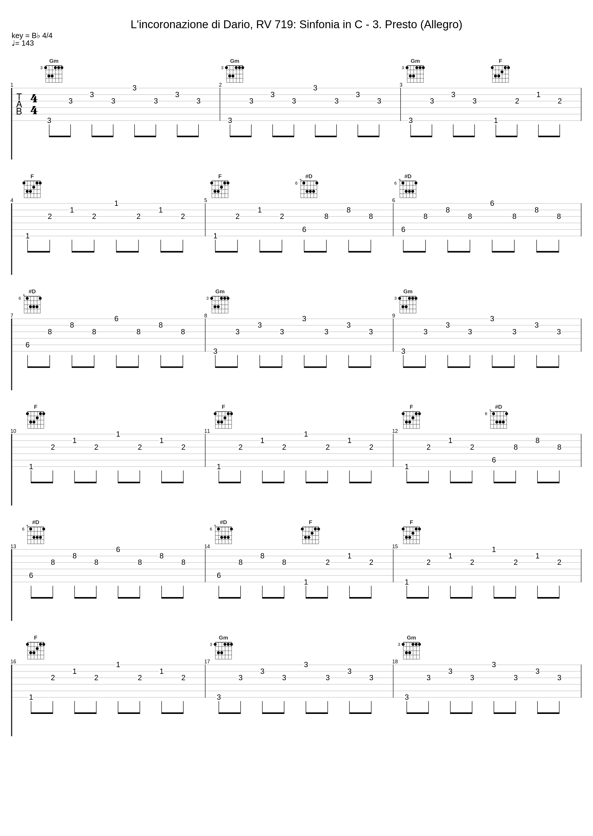 L'incoronazione di Dario, RV 719: Sinfonia in C - 3. Presto (Allegro)_Maxence Cyrin_1