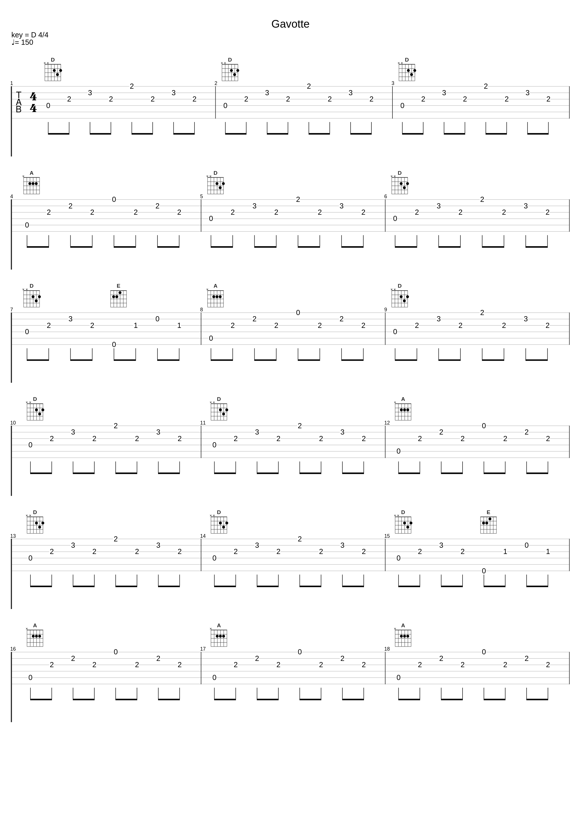 Gavotte_François-Joseph Gossec_1