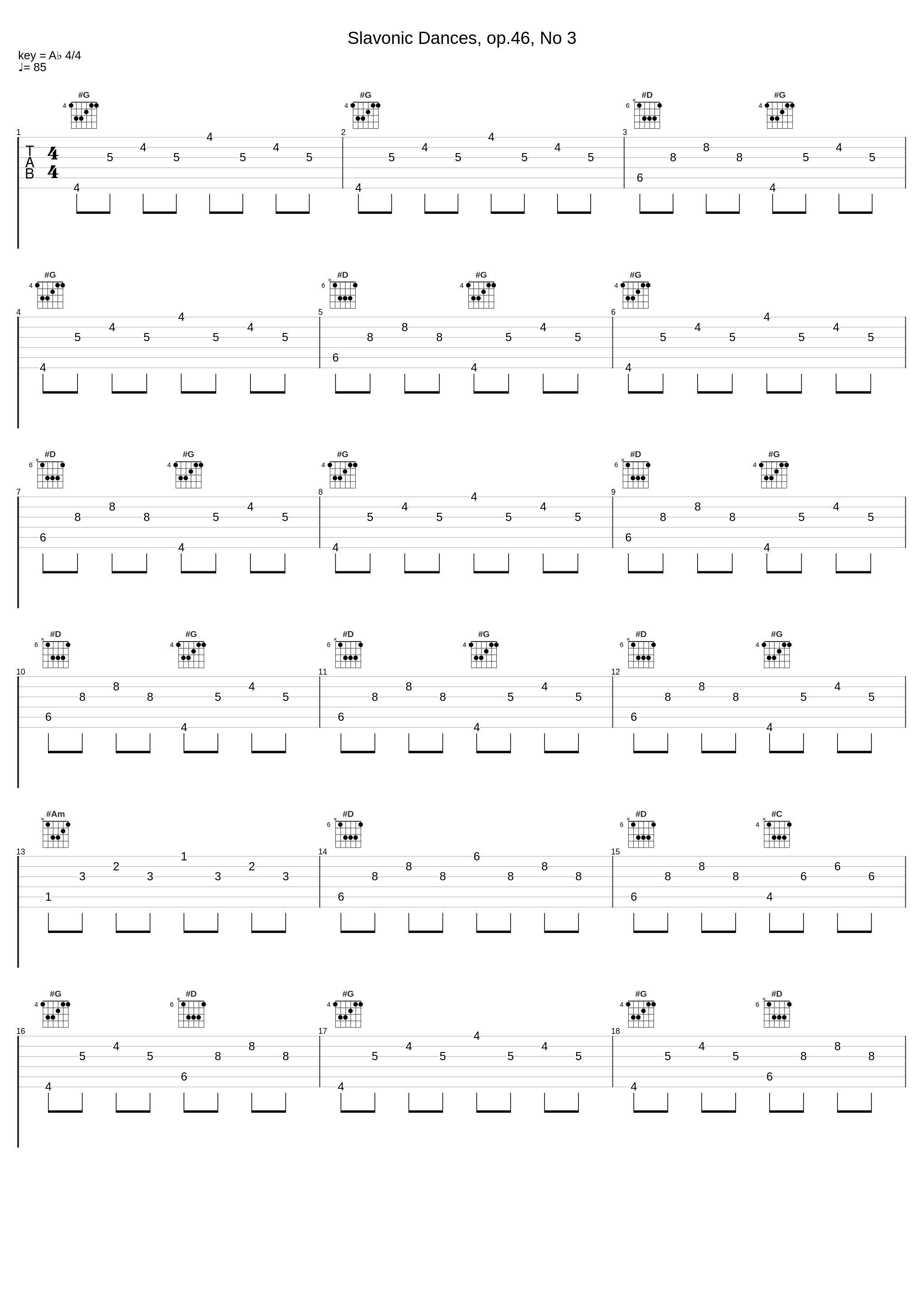 Slavonic Dances, op.46, No 3_Antonín Dvořák_1