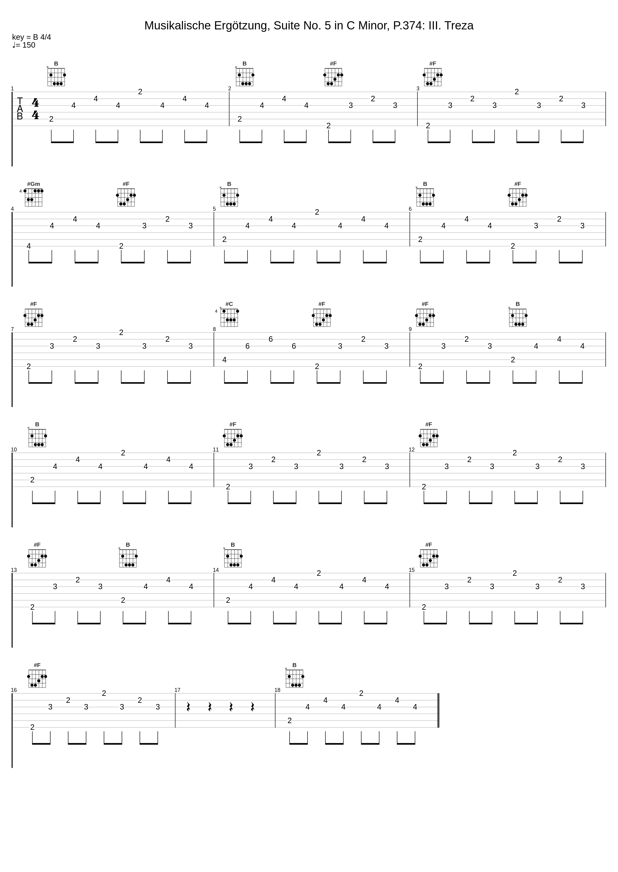 Musikalische Ergötzung, Suite No. 5 in C Minor, P.374: III. Treza_Harmonie Universelle,Johann Pachelbel_1