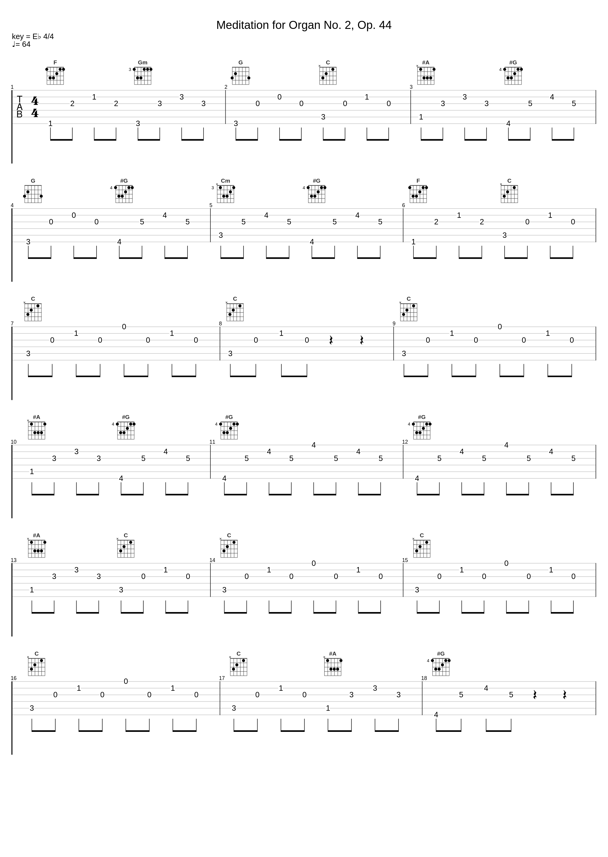 Meditation for Organ No. 2, Op. 44_Carson Cooman_1