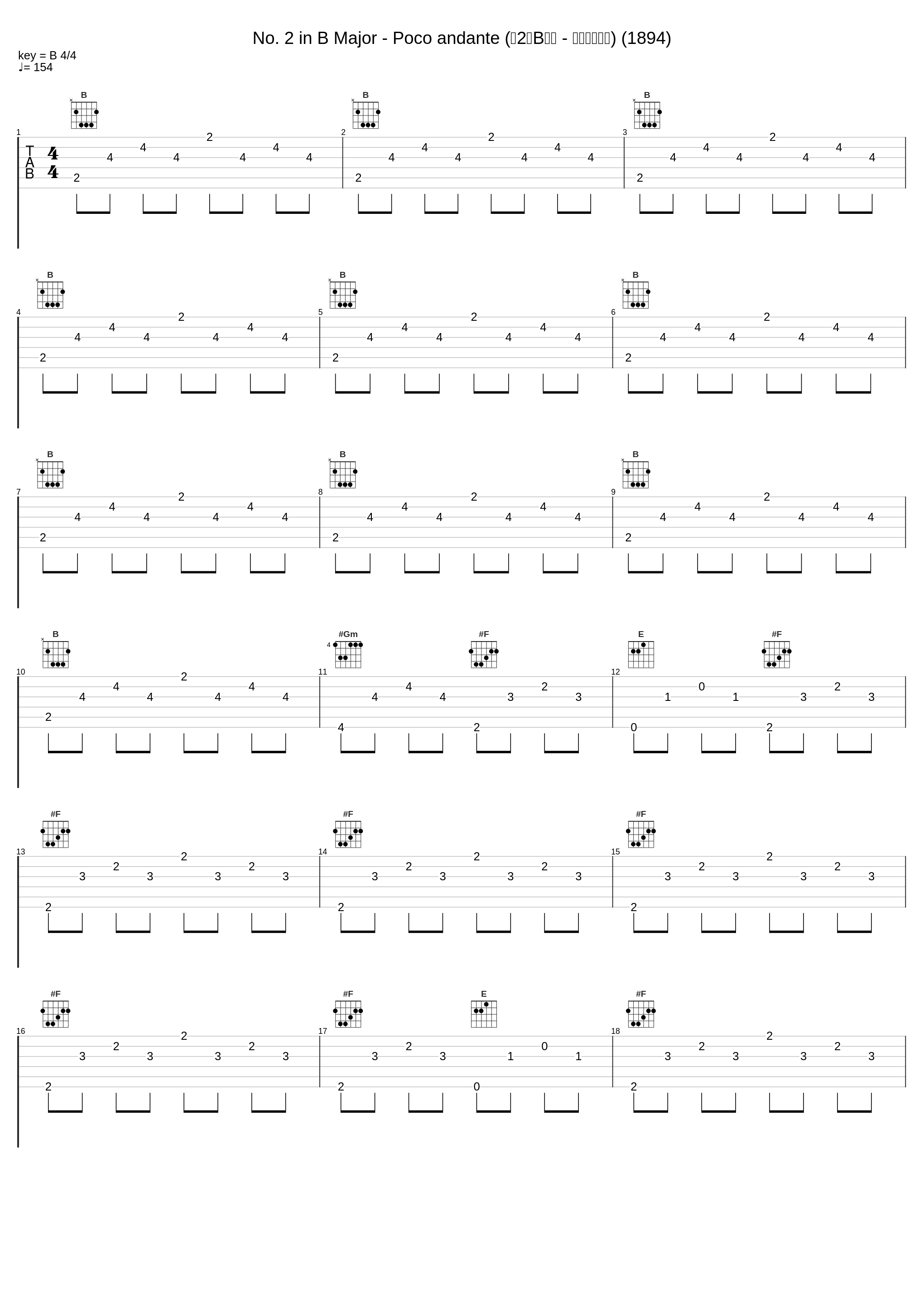 No. 2 in B Major - Poco andante (第2号B大调 - 稍快的小行板) (1894)_Inna Poroshina,Antonín Dvořák_1