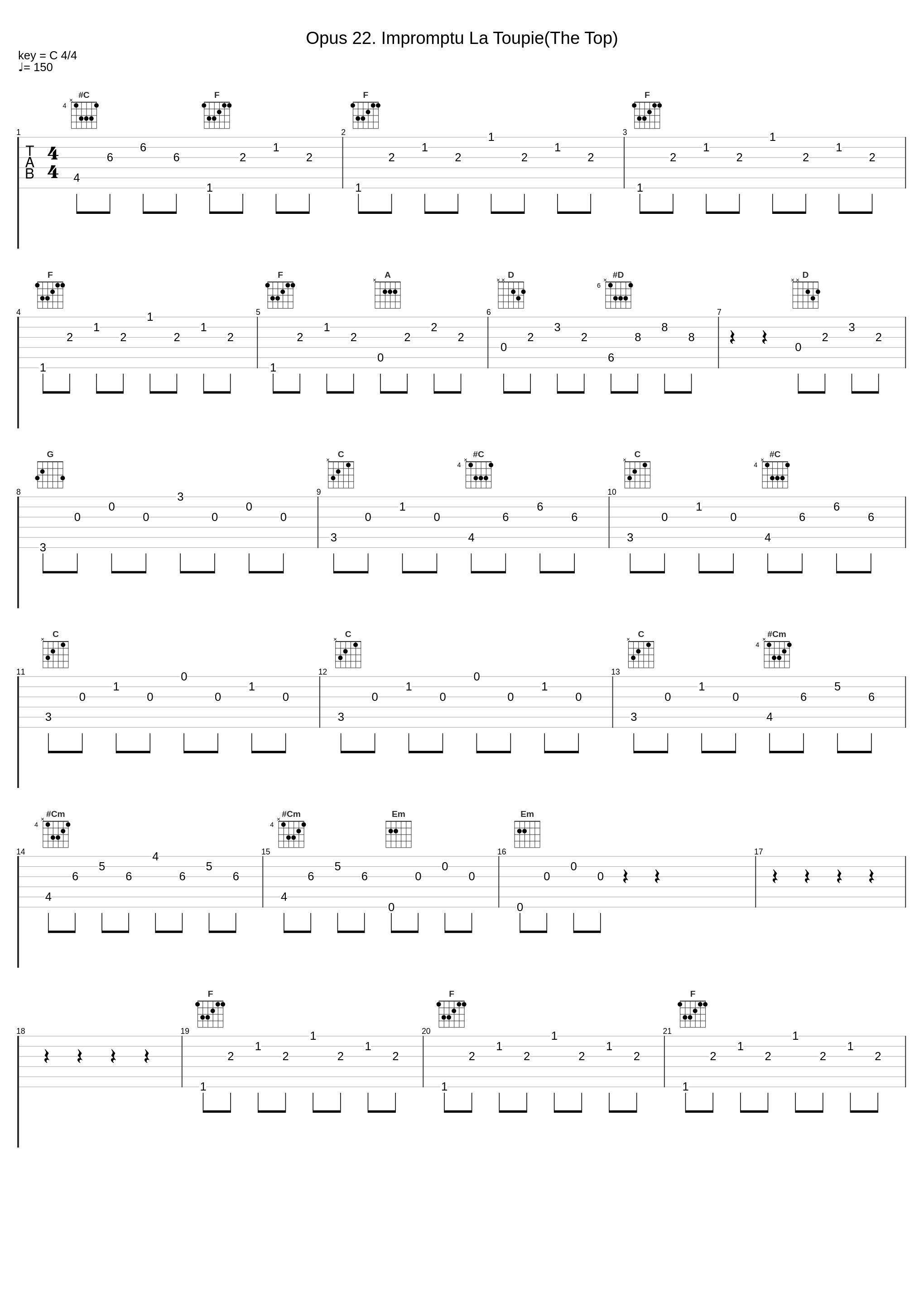 Opus 22. Impromptu La Toupie(The Top)_Georges Bizet_1