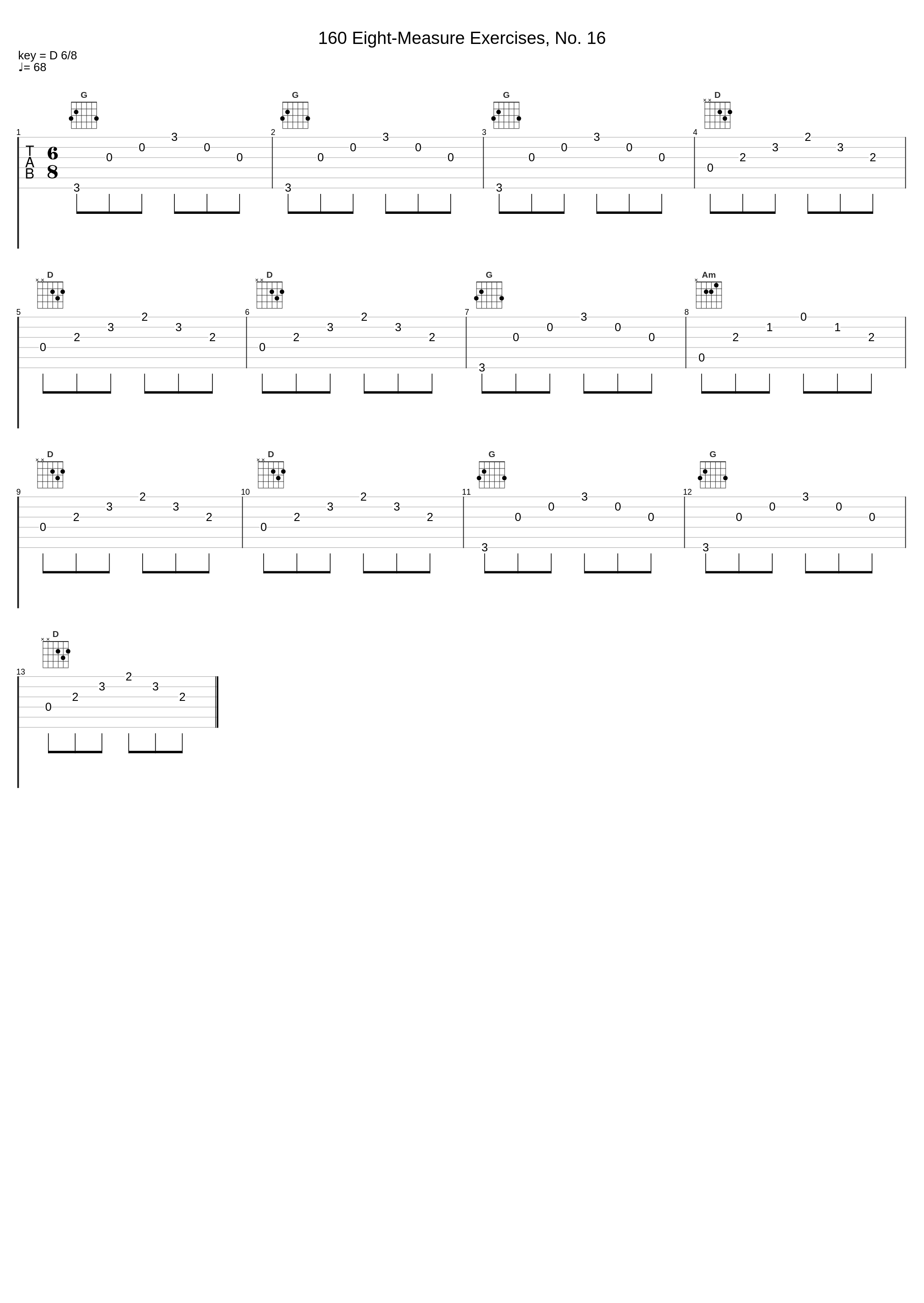 160 Eight-Measure Exercises, No. 16_Carl Czerny,Nologo_1